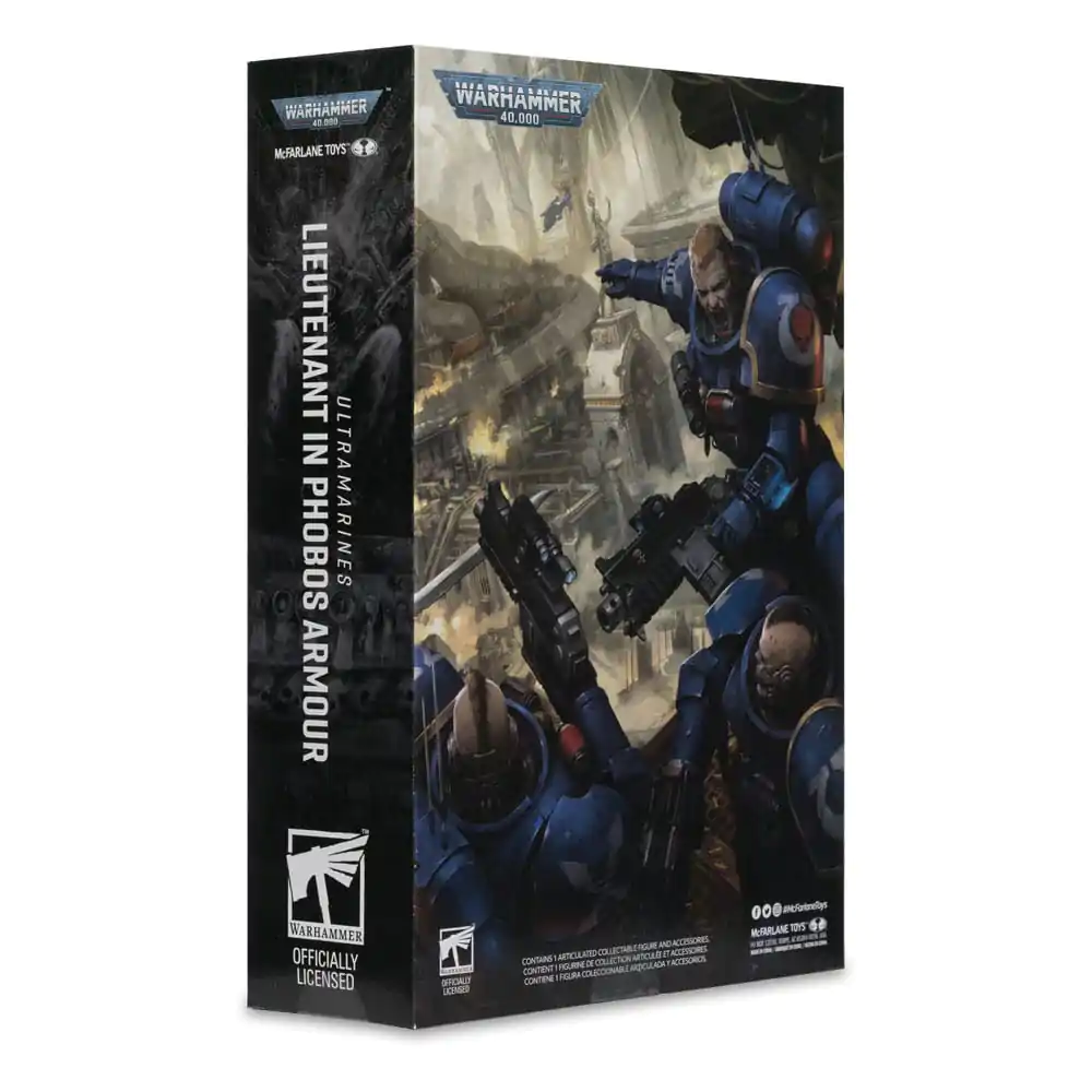 Warhammer 40,000 Actionfigur Lieutenant in Phobos Armor (Ultramarines) 18 cm Produktfoto