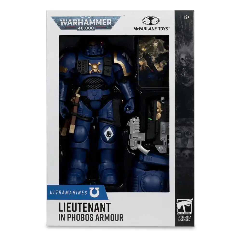 Warhammer 40,000 Actionfigur Lieutenant in Phobos Armor (Ultramarines) 18 cm Produktfoto