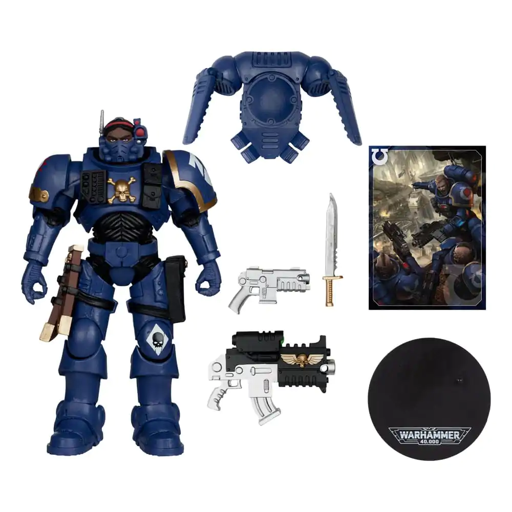 Warhammer 40,000 Actionfigur Lieutenant in Phobos Armor (Ultramarines) 18 cm Produktfoto