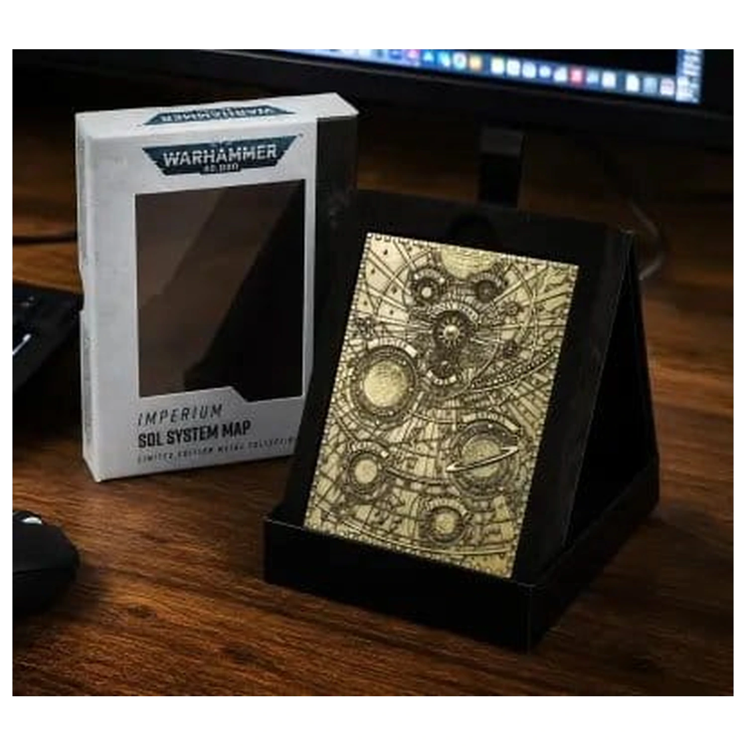 Warhammer 40,000 Metall Karte Sol System Produktfoto