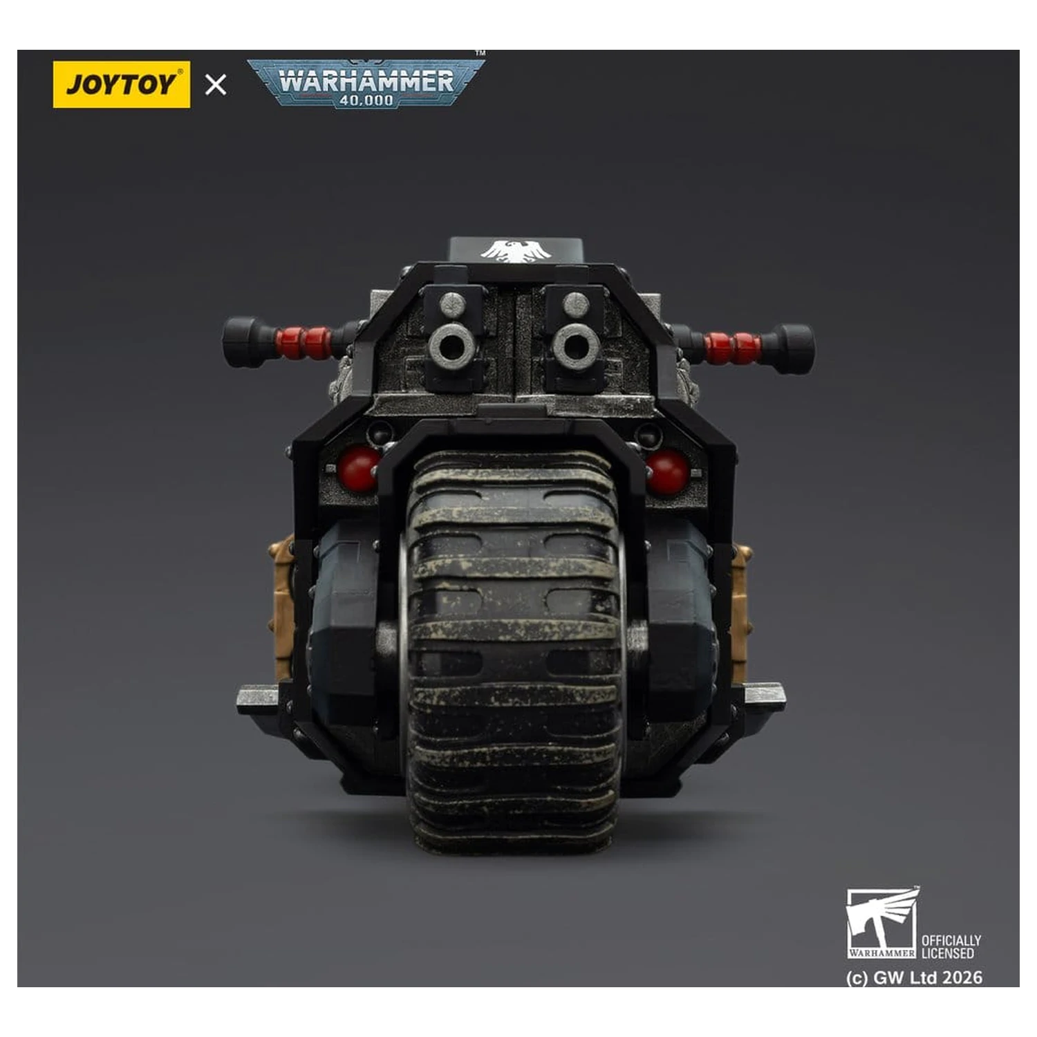 Warhammer 40,000 Raider-pattern Combat Bike Raven Guard mit Zwillings-Bolt-Gewehren 22 cm Produktfoto