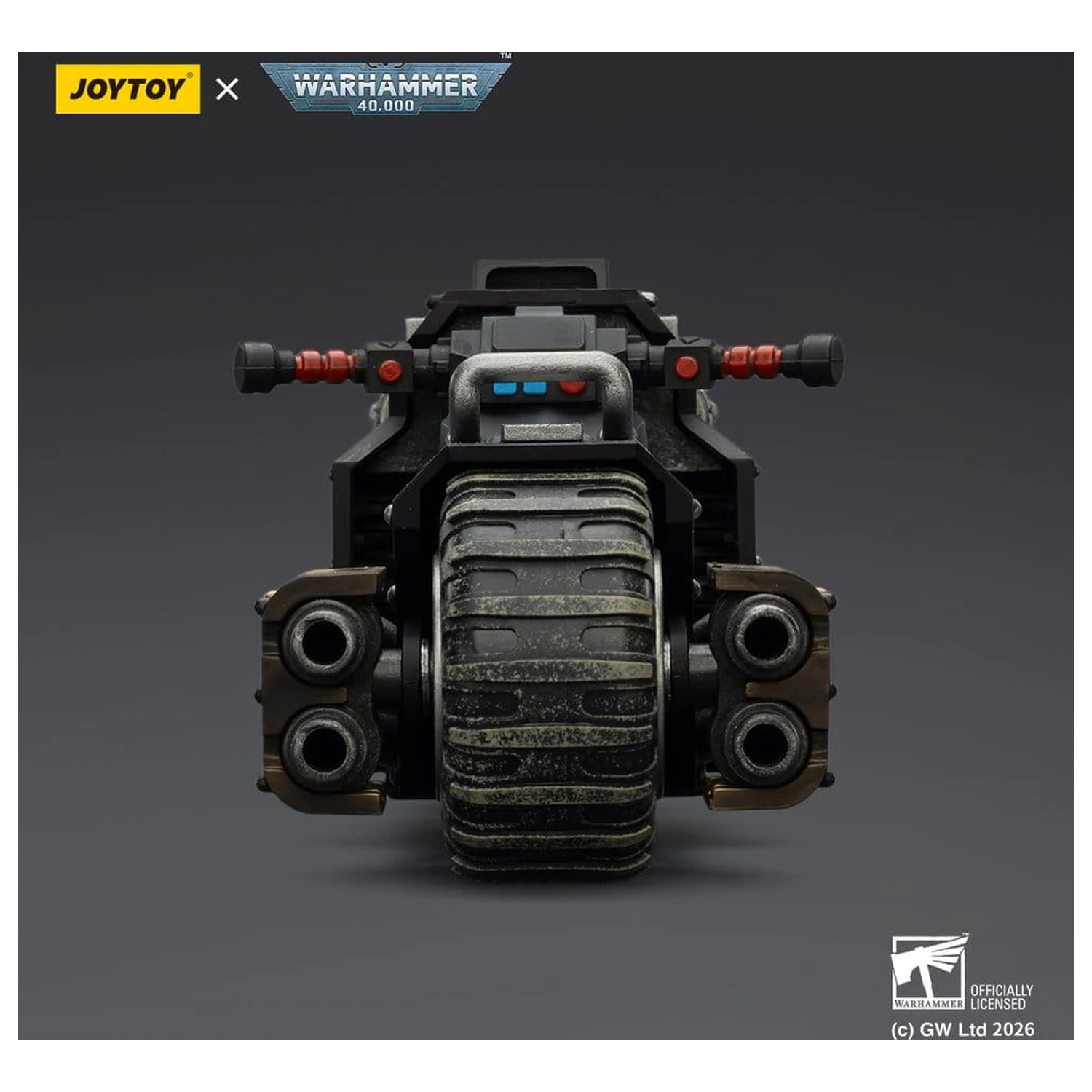 Warhammer 40,000 Raider-pattern Combat Bike Raven Guard mit Zwillings-Bolt-Gewehren 22 cm Produktfoto