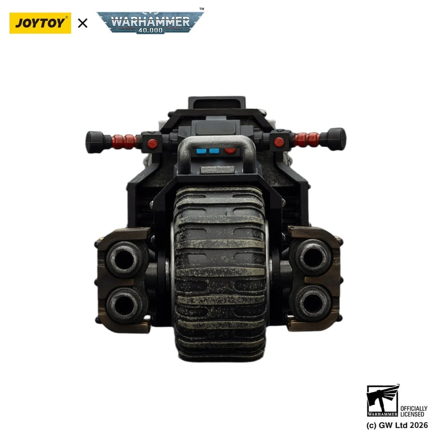 Warhammer 40,000 Raider-pattern Combat Bike Raven Guard mit Zwillings-Bolt-Gewehren 22 cm Produktfoto