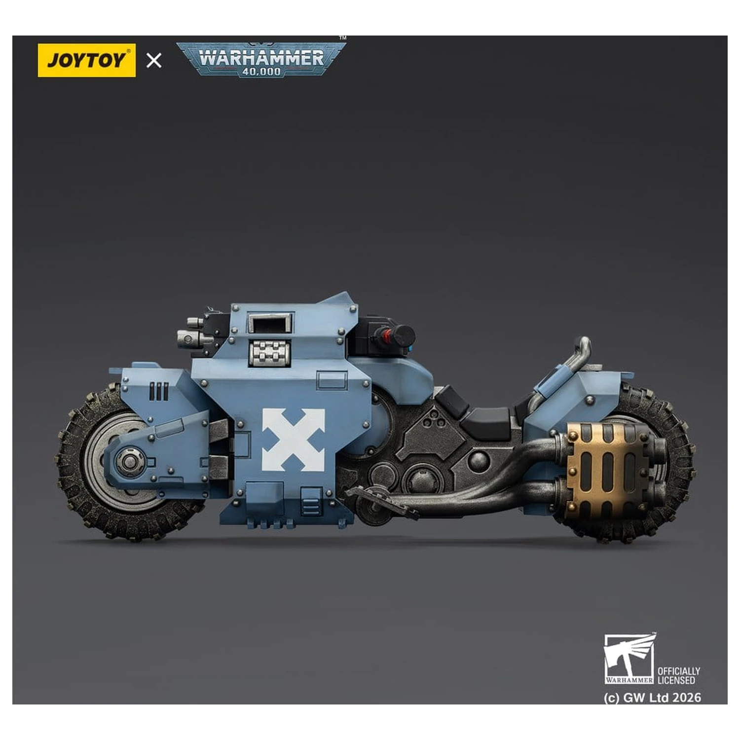 Warhammer 40,000 Raider-pattern Kampf-Bike Space Wolves mit Zwillings-Bolter-Gewehren 22 cm Produktfoto