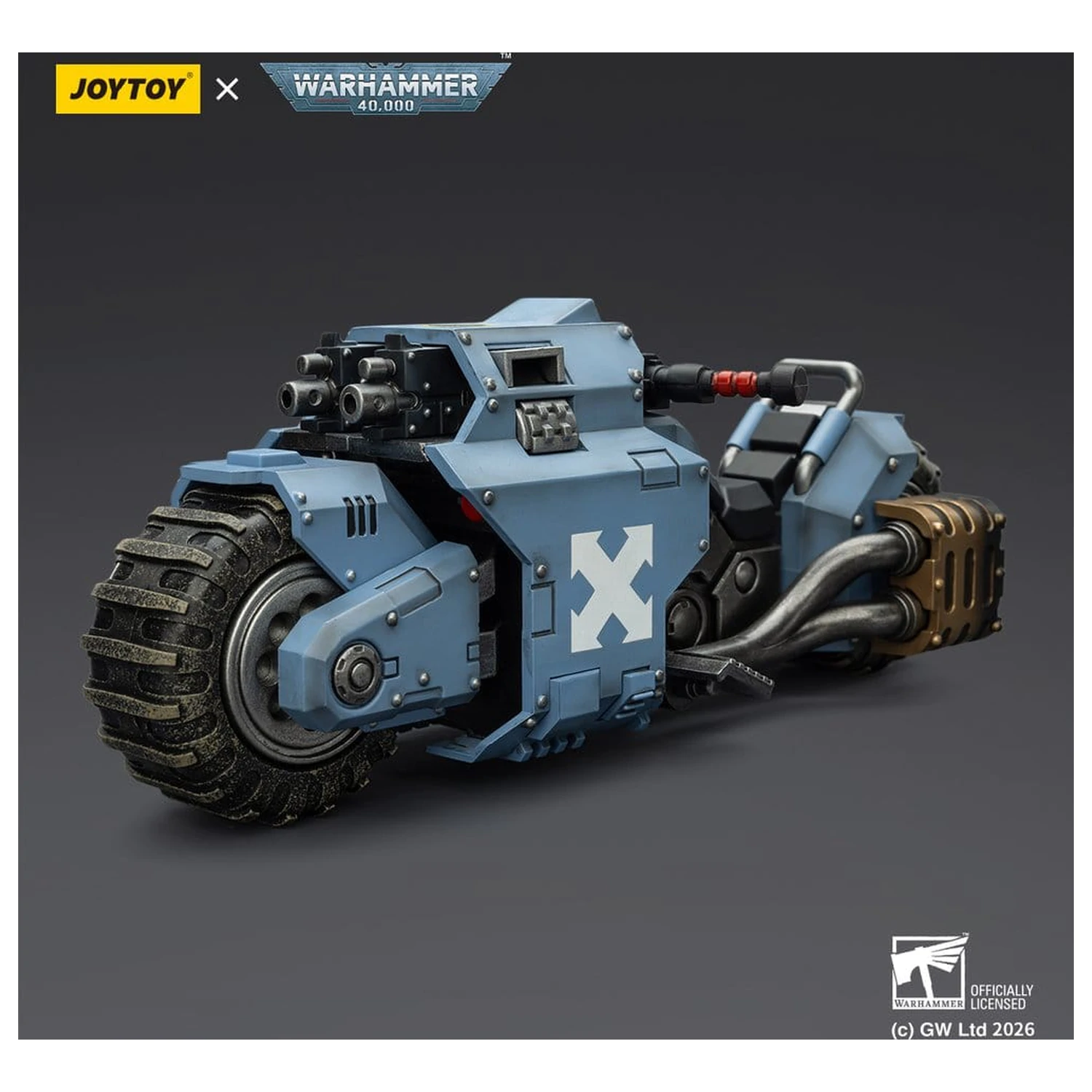Warhammer 40,000 Raider-pattern Kampf-Bike Space Wolves mit Zwillings-Bolter-Gewehren 22 cm Produktfoto