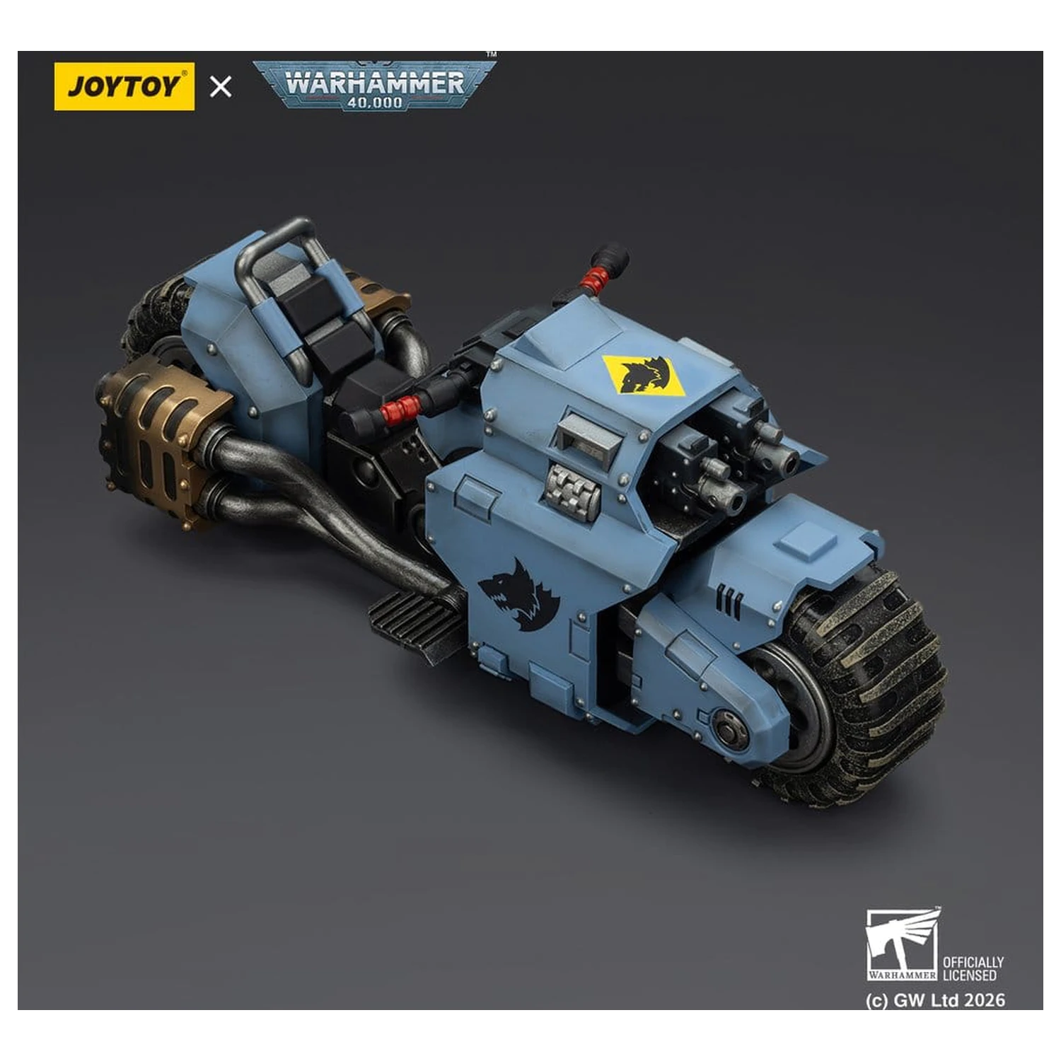 Warhammer 40,000 Raider-pattern Kampf-Bike Space Wolves mit Zwillings-Bolter-Gewehren 22 cm Produktfoto
