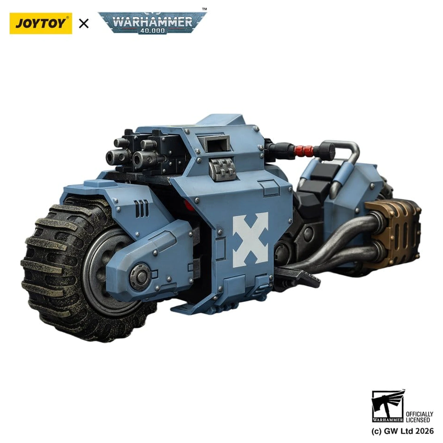 Warhammer 40,000 Raider-pattern Kampf-Bike Space Wolves mit Zwillings-Bolter-Gewehren 22 cm Produktfoto