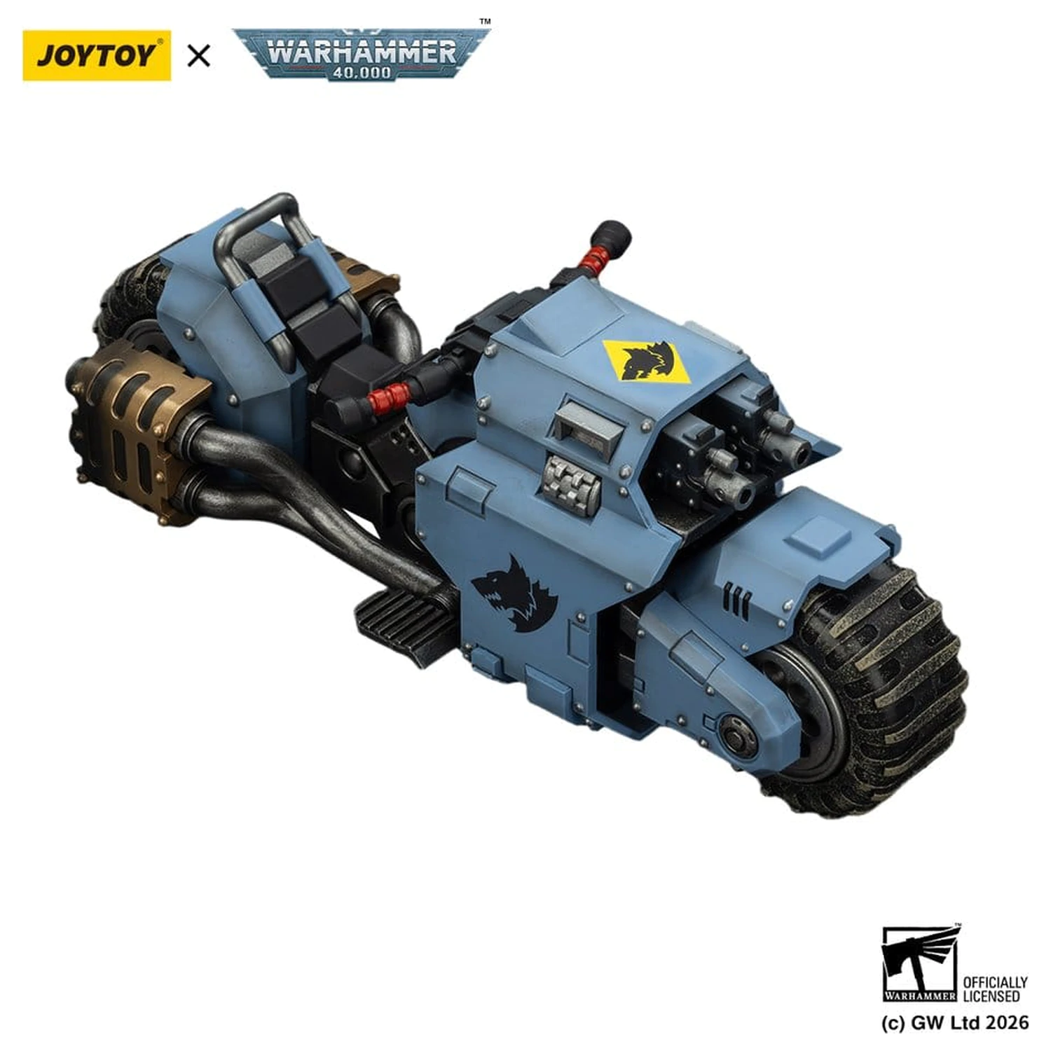 Warhammer 40,000 Raider-pattern Kampf-Bike Space Wolves mit Zwillings-Bolter-Gewehren 22 cm Produktfoto