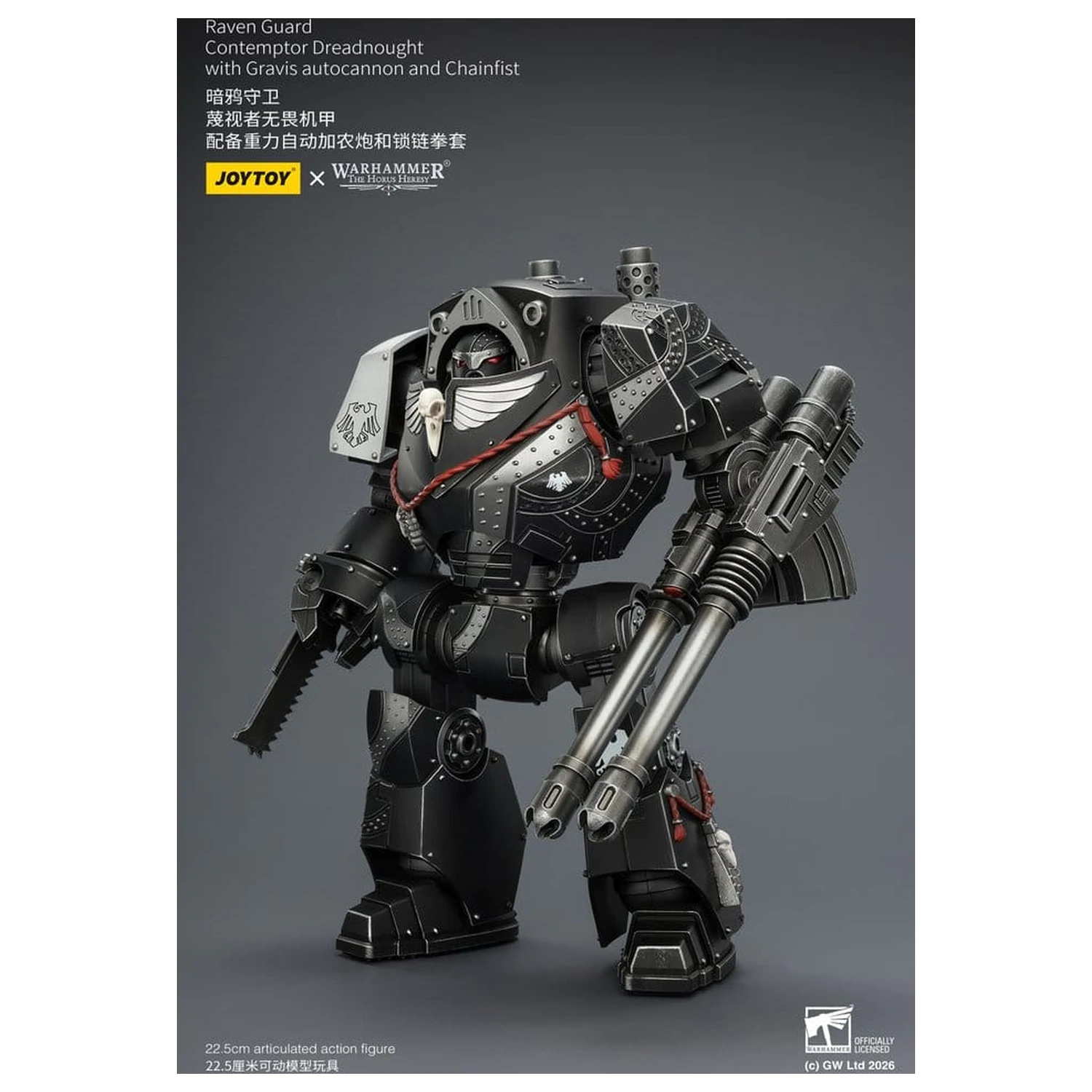 Warhammer 40,000 Actionfigur Raven Guard Contemptor Dreadnought 23 cm Produktfoto