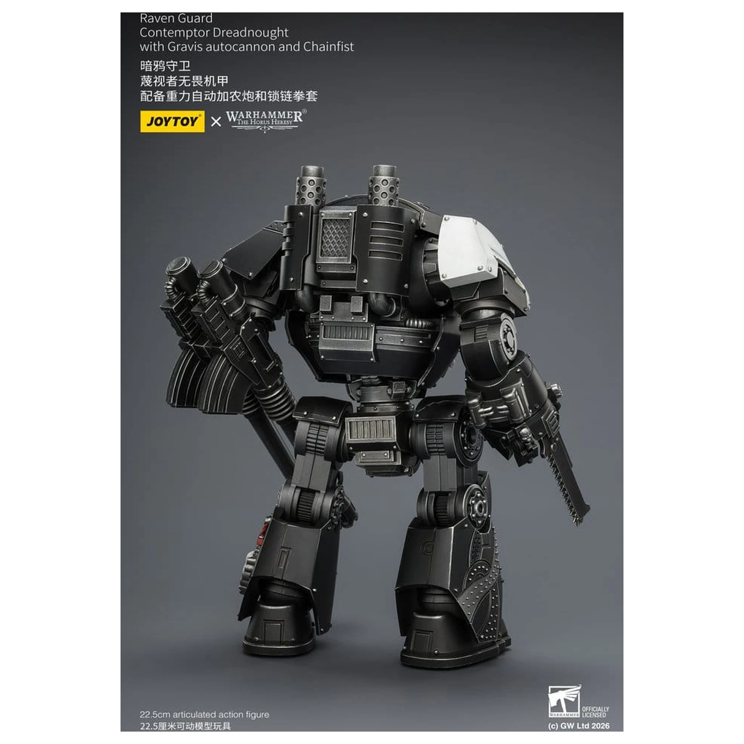 Warhammer 40,000 Actionfigur Raven Guard Contemptor Dreadnought 23 cm Produktfoto