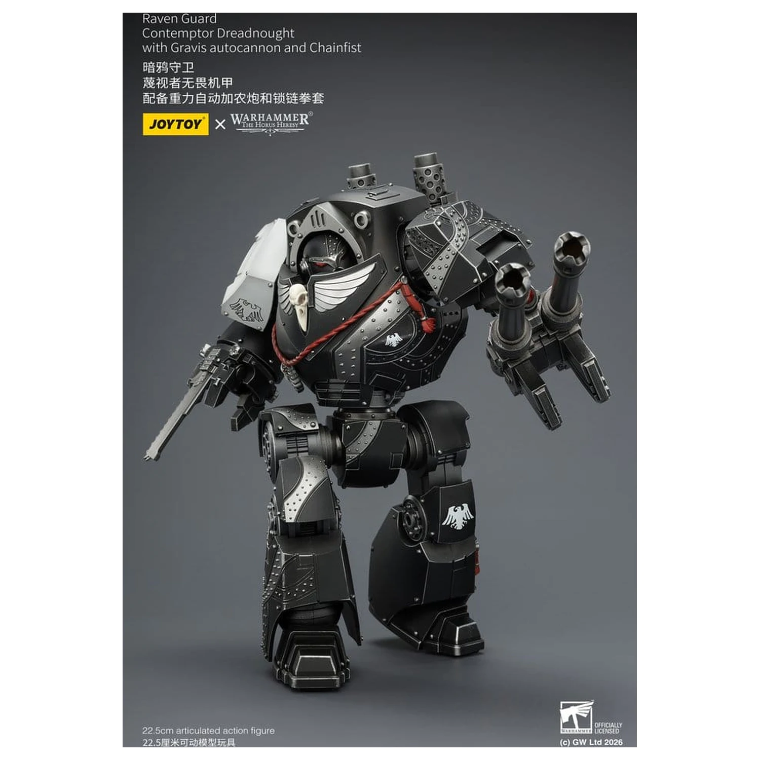 Warhammer 40,000 Actionfigur Raven Guard Contemptor Dreadnought 23 cm Produktfoto