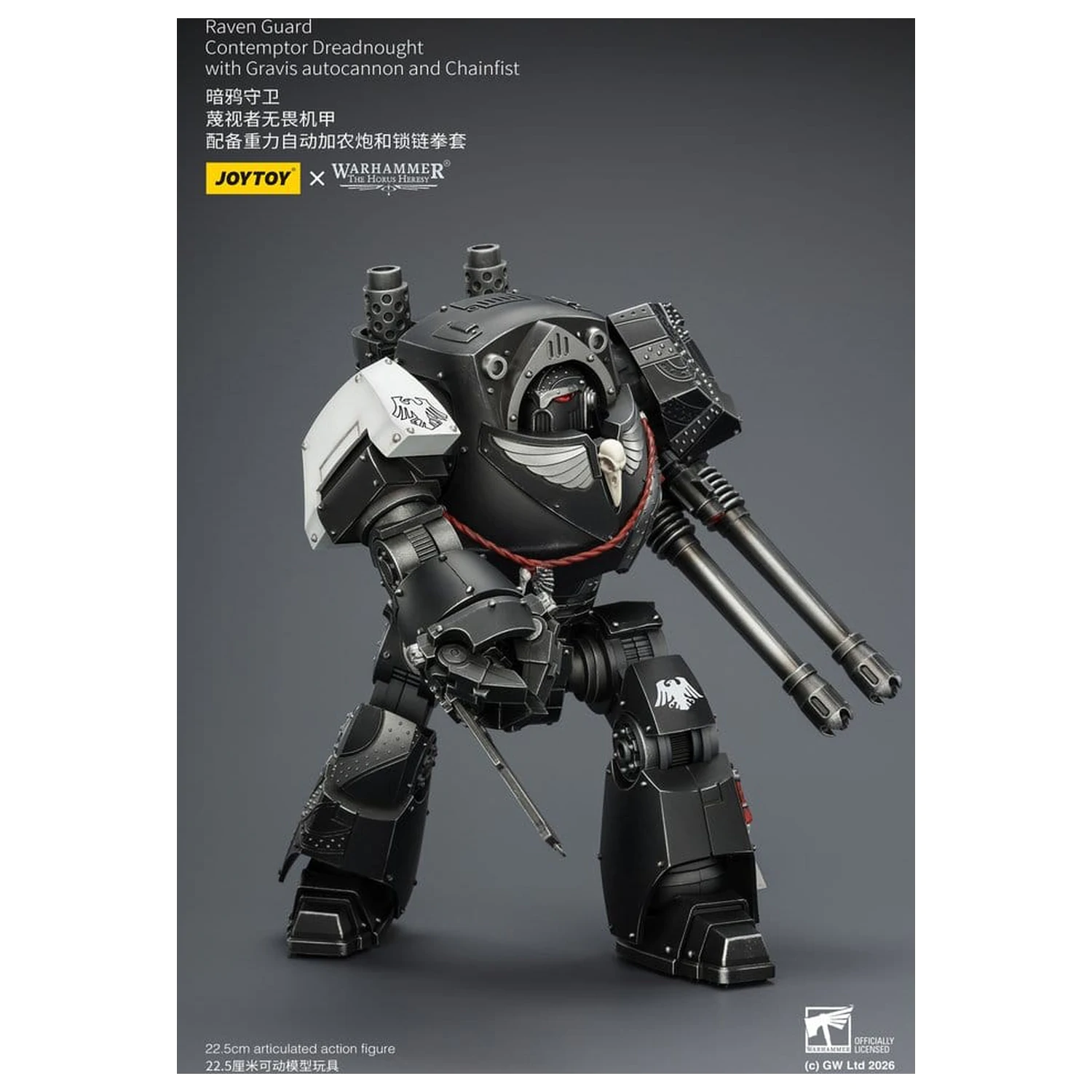 Warhammer 40,000 Actionfigur Raven Guard Contemptor Dreadnought 23 cm Produktfoto