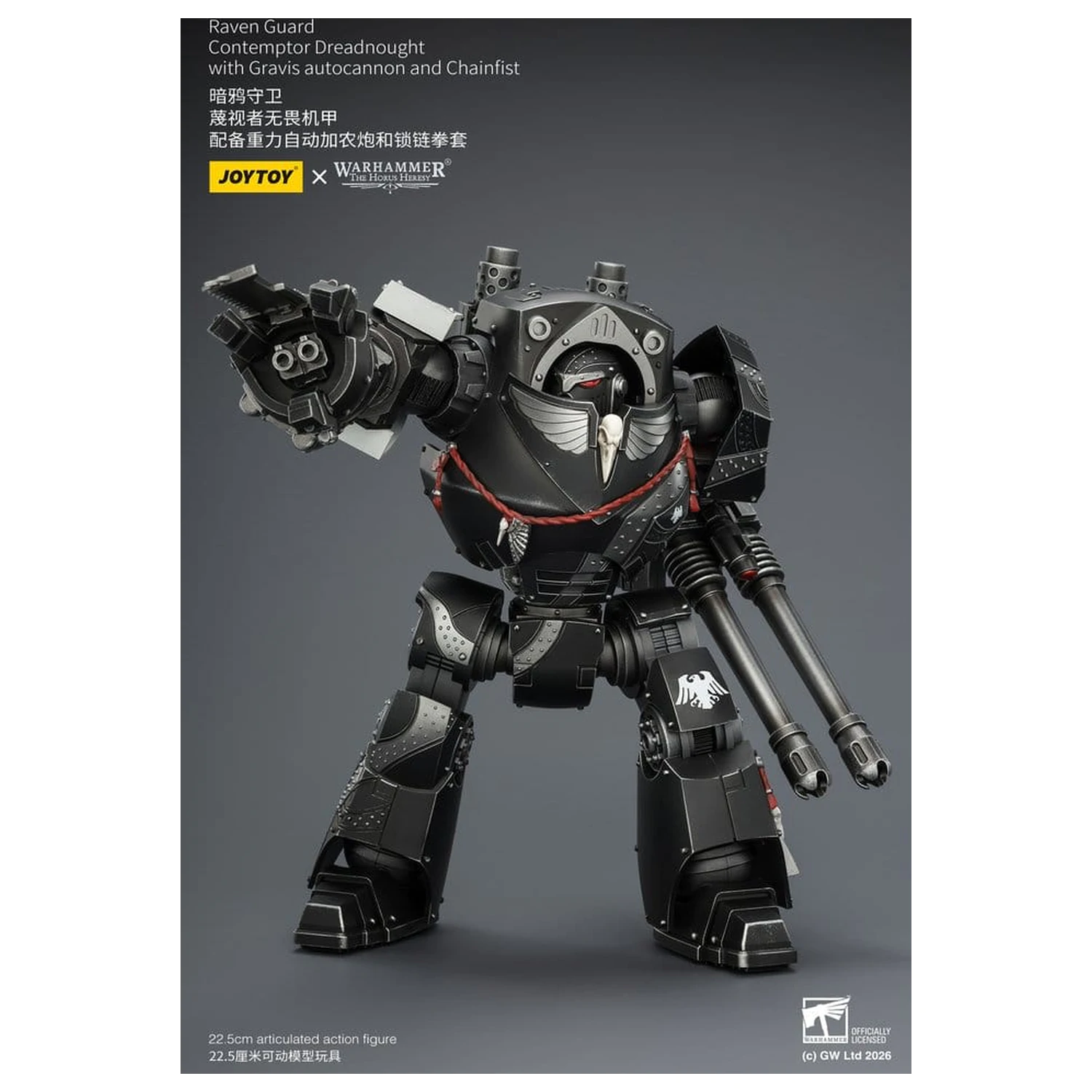 Warhammer 40,000 Actionfigur Raven Guard Contemptor Dreadnought 23 cm Produktfoto