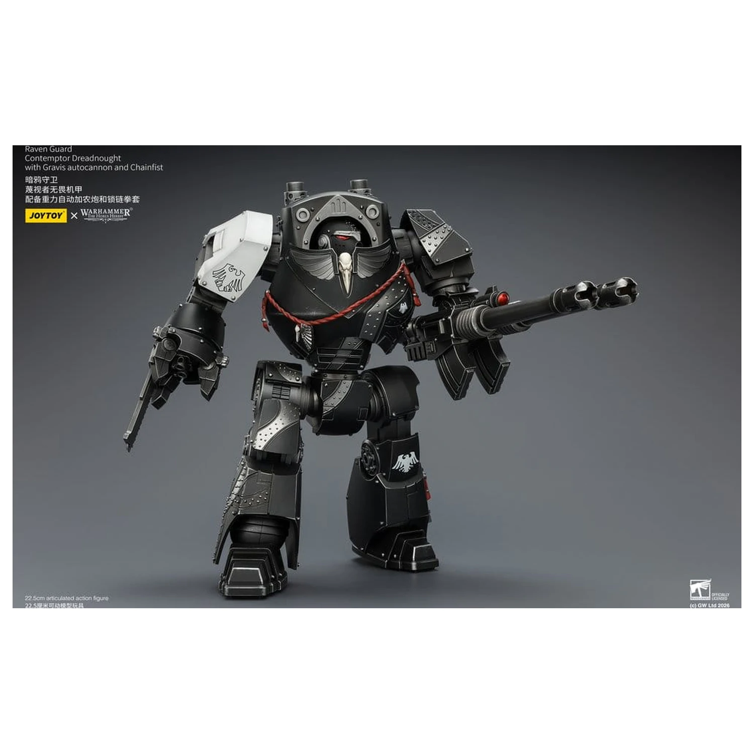 Warhammer 40,000 Actionfigur Raven Guard Contemptor Dreadnought 23 cm Produktfoto