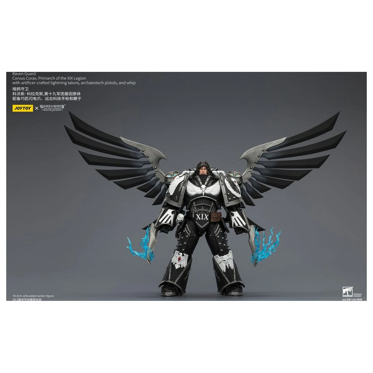 Warhammer 40,000 Actionfigur Raven Guard Corvus Corax, Primarch of the XIX Legion 18 cm Produktfoto