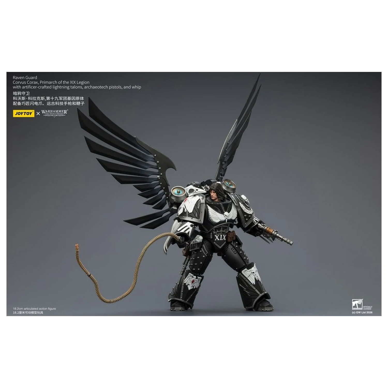Warhammer 40,000 Actionfigur Raven Guard Corvus Corax, Primarch of the XIX Legion 18 cm Produktfoto