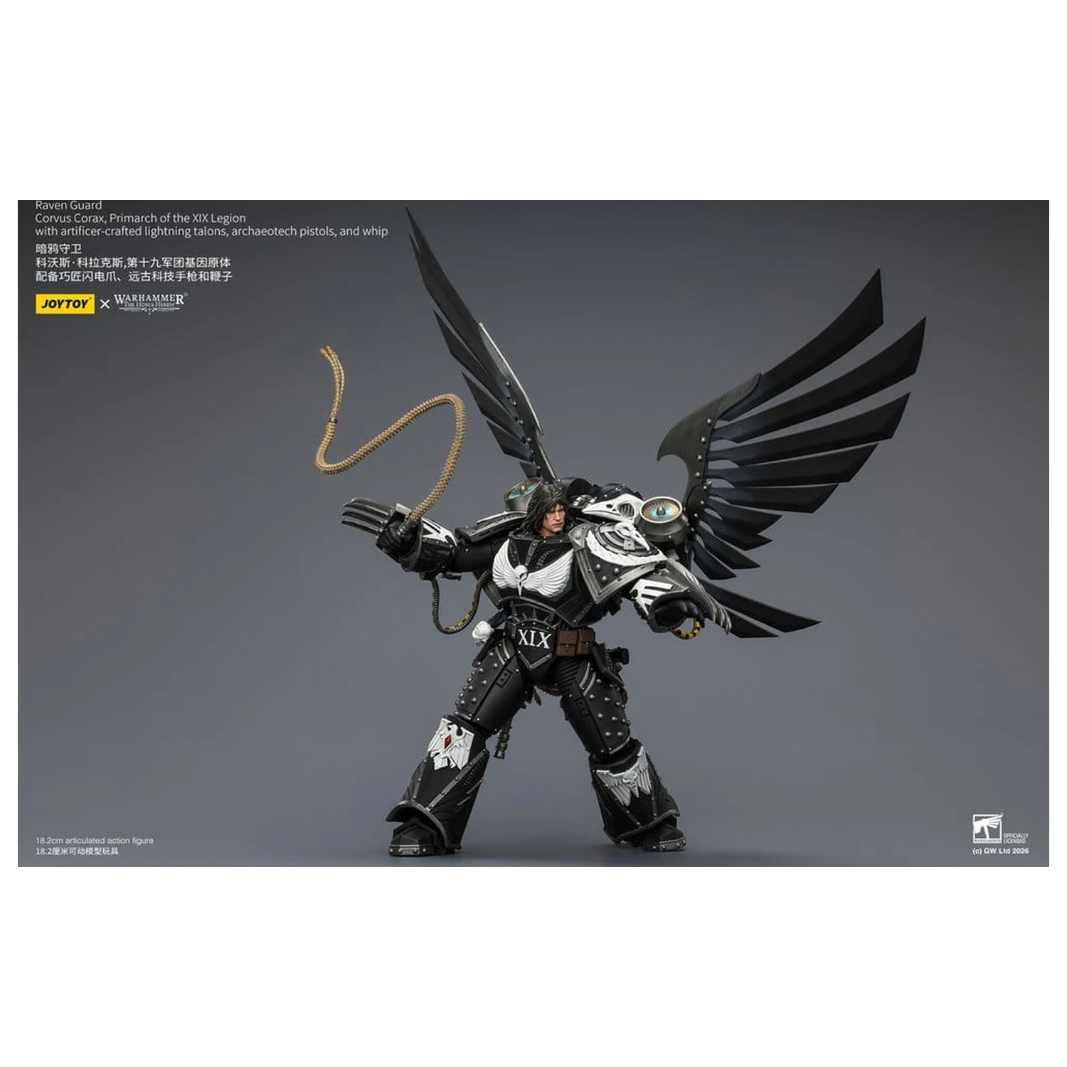 Warhammer 40,000 Actionfigur Raven Guard Corvus Corax, Primarch of the XIX Legion 18 cm Produktfoto