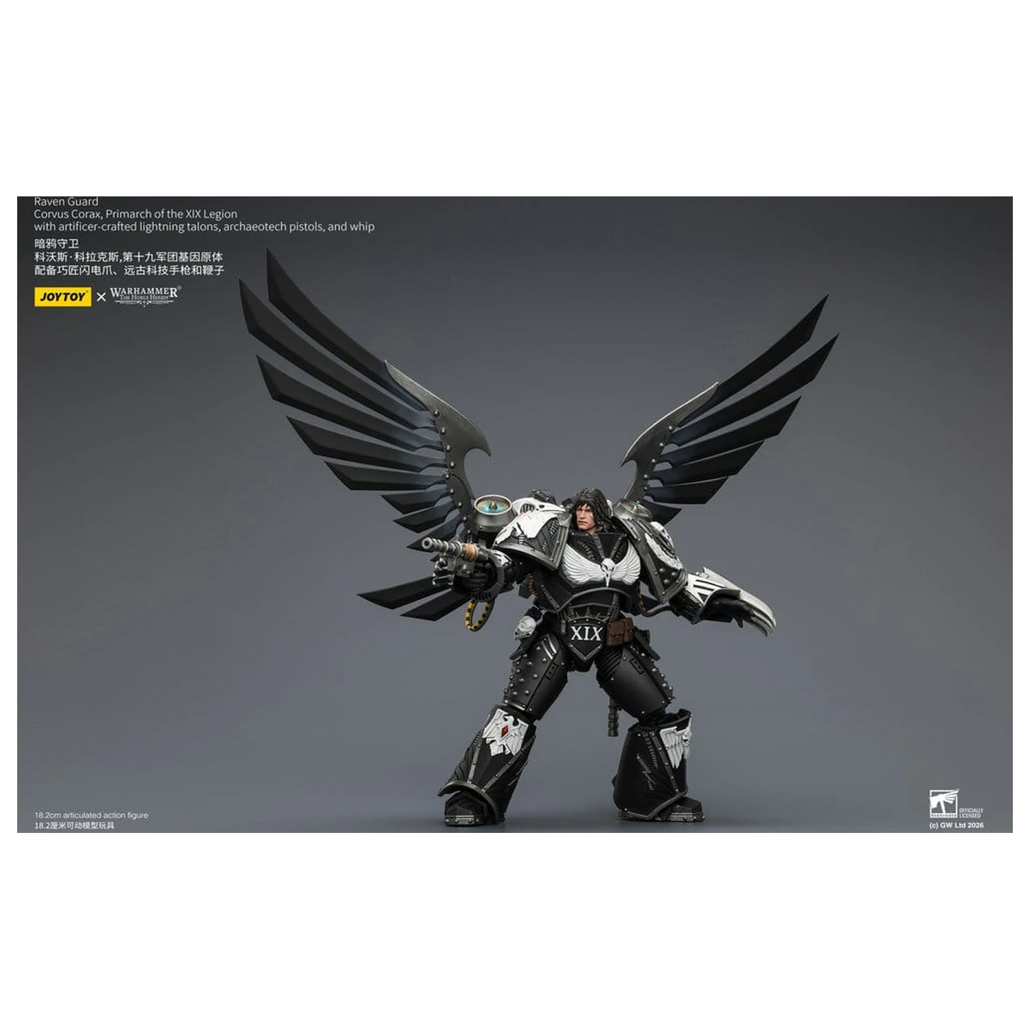 Warhammer 40,000 Actionfigur Raven Guard Corvus Corax, Primarch of the XIX Legion 18 cm Produktfoto