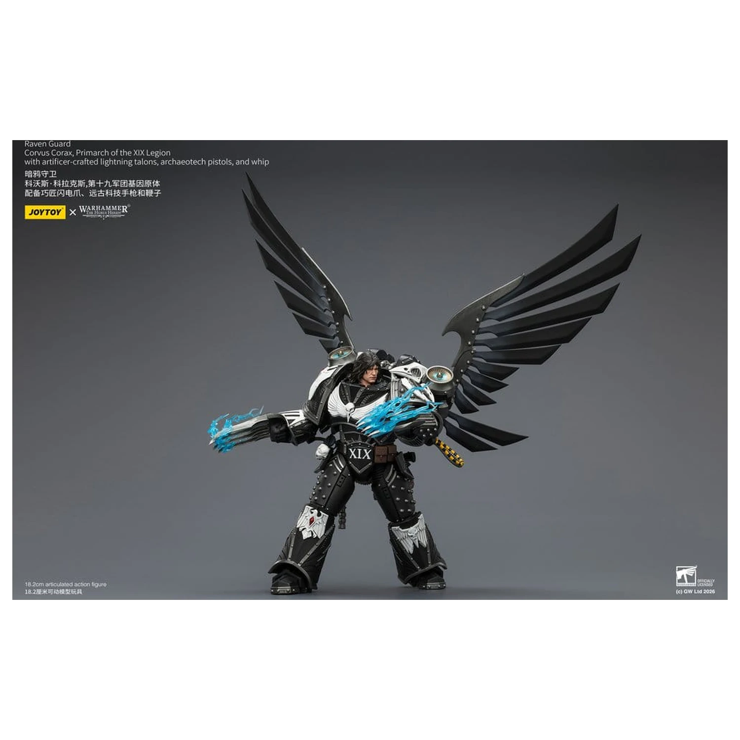 Warhammer 40,000 Actionfigur Raven Guard Corvus Corax, Primarch of the XIX Legion 18 cm Produktfoto