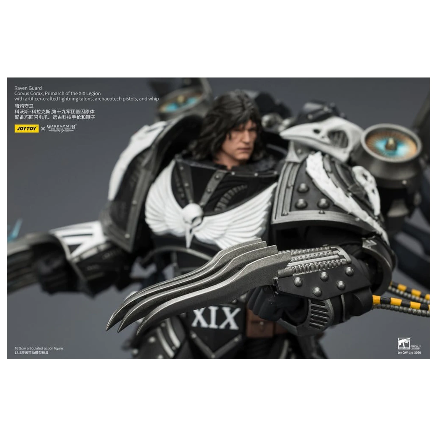 Warhammer 40,000 Actionfigur Raven Guard Corvus Corax, Primarch of the XIX Legion 18 cm Produktfoto