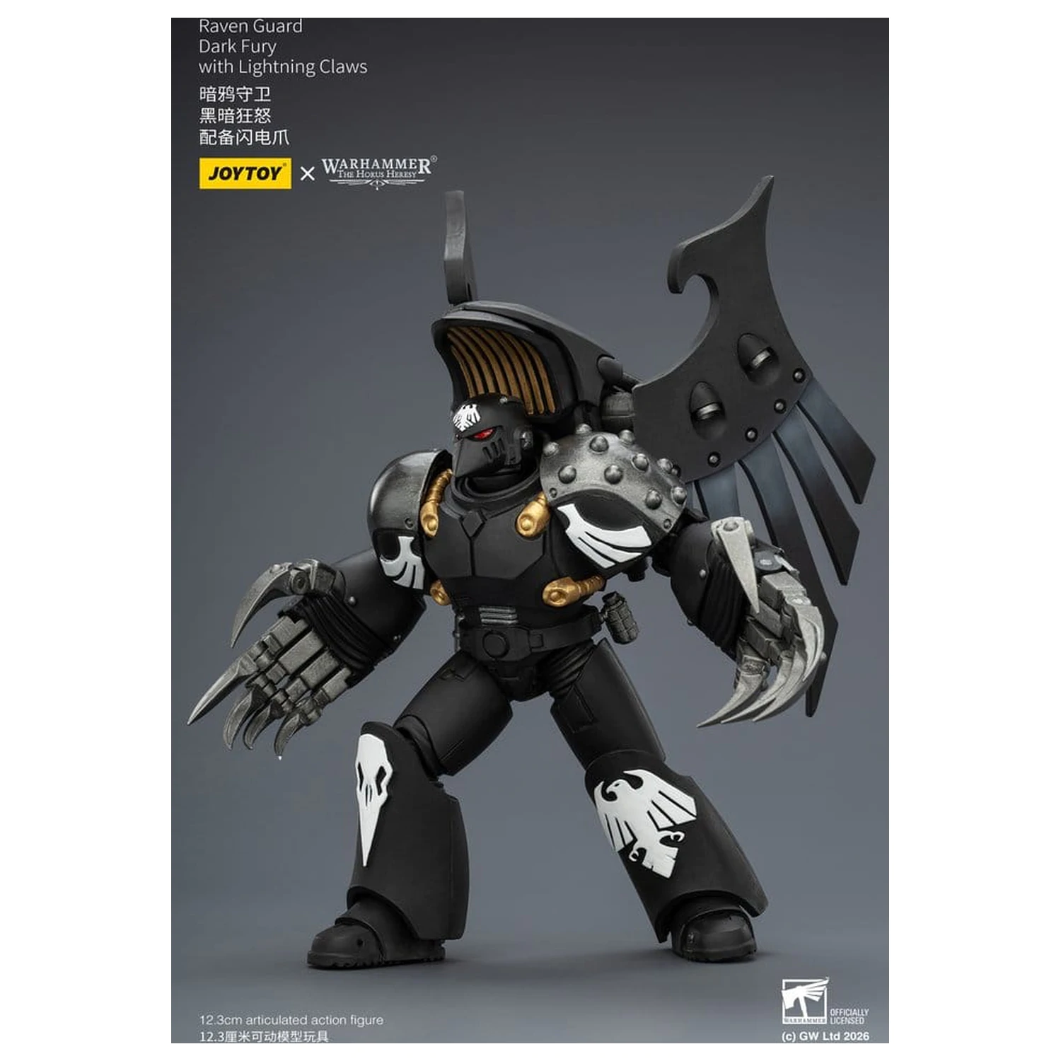Warhammer 40,000 Actionfigur Raven Guard Dark Fury 12 cm Produktfoto