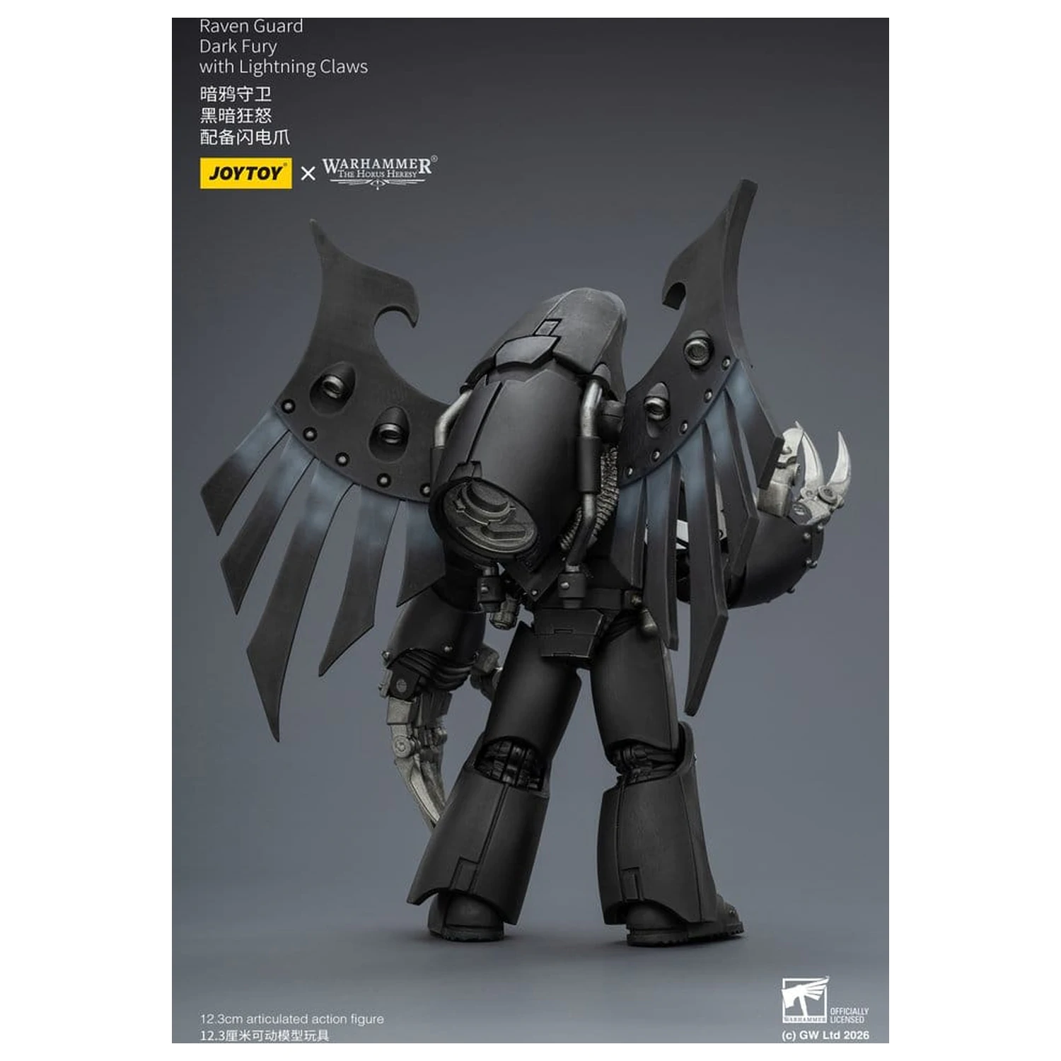 Warhammer 40,000 Actionfigur Raven Guard Dark Fury 12 cm Produktfoto