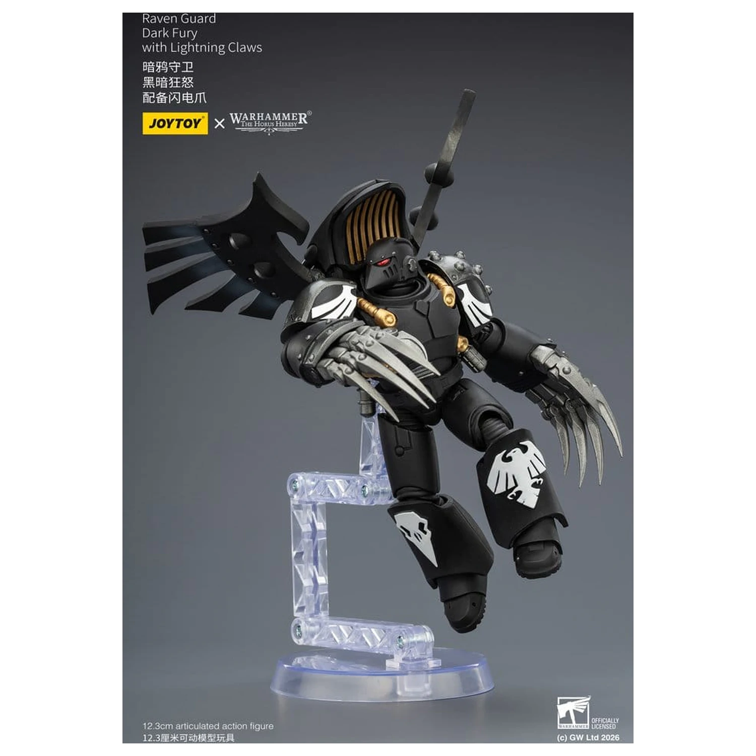 Warhammer 40,000 Actionfigur Raven Guard Dark Fury 12 cm Produktfoto