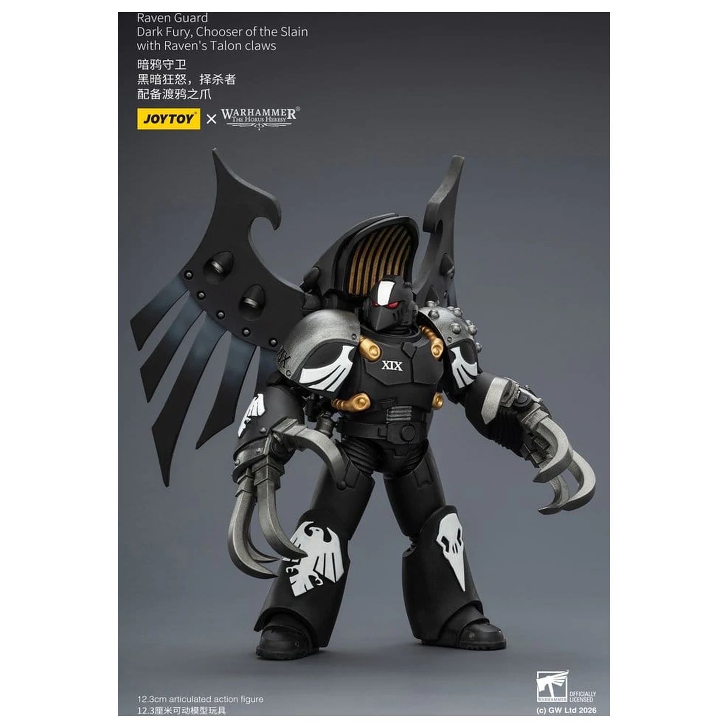 Warhammer 40,000 Action Figur Raven Guard Dark Fury, Chooser of the Slain 12 cm Produktfoto