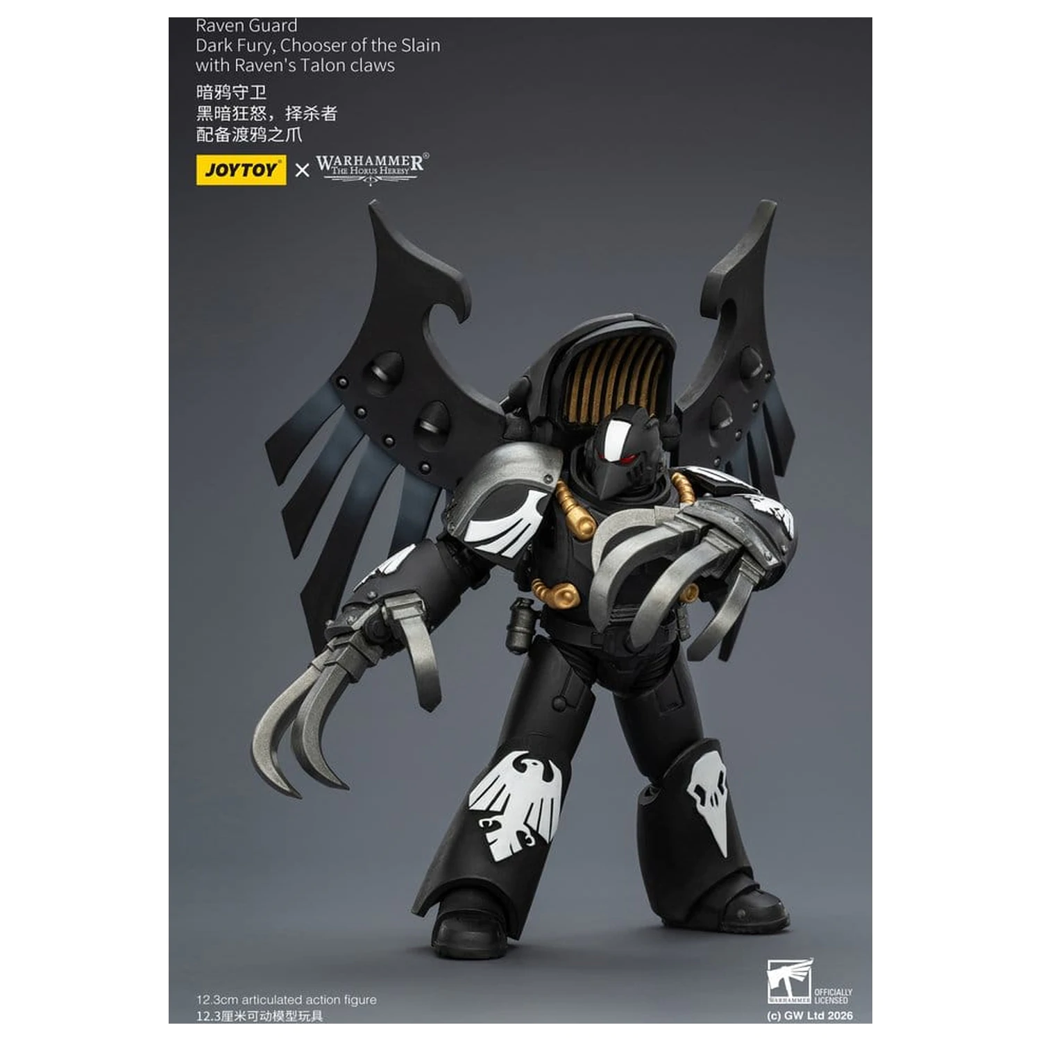 Warhammer 40,000 Action Figur Raven Guard Dark Fury, Chooser of the Slain 12 cm Produktfoto