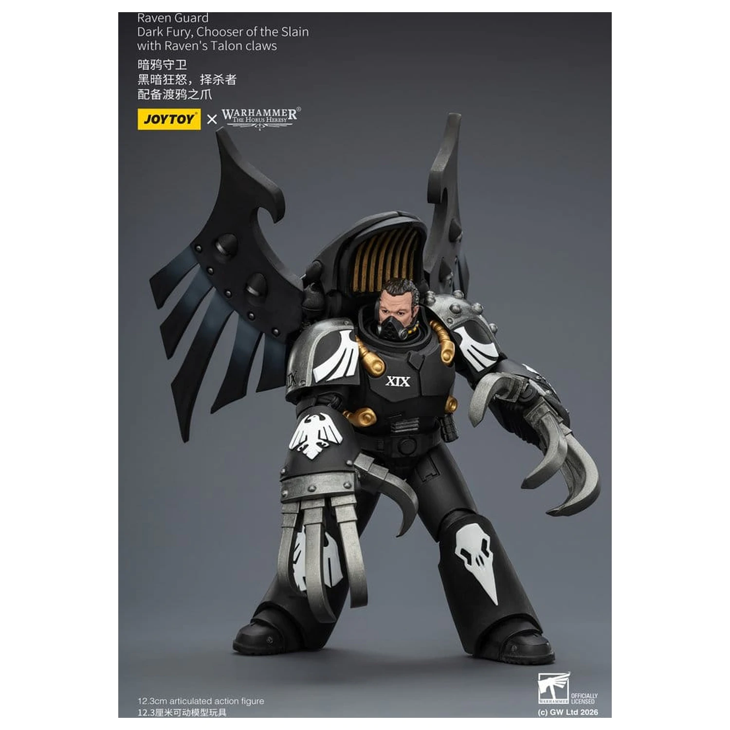 Warhammer 40,000 Action Figur Raven Guard Dark Fury, Chooser of the Slain 12 cm Produktfoto