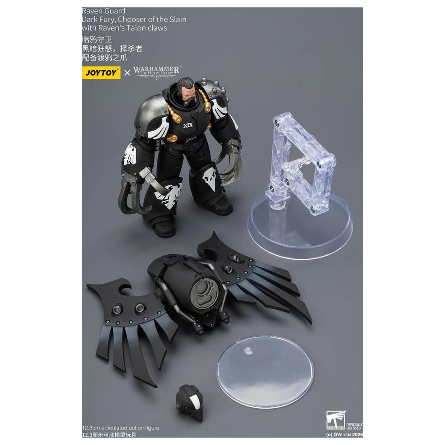 Warhammer 40,000 Action Figur Raven Guard Dark Fury, Chooser of the Slain 12 cm Produktfoto