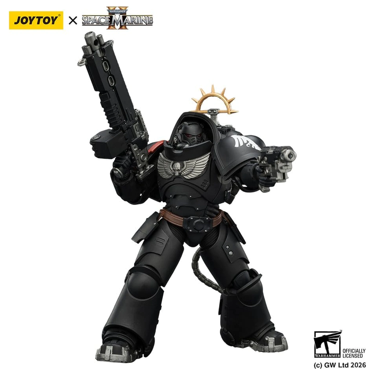 Warhammer 40,000 Actionfigur Raven Guard Heavy Intercessor 13 cm Produktfoto