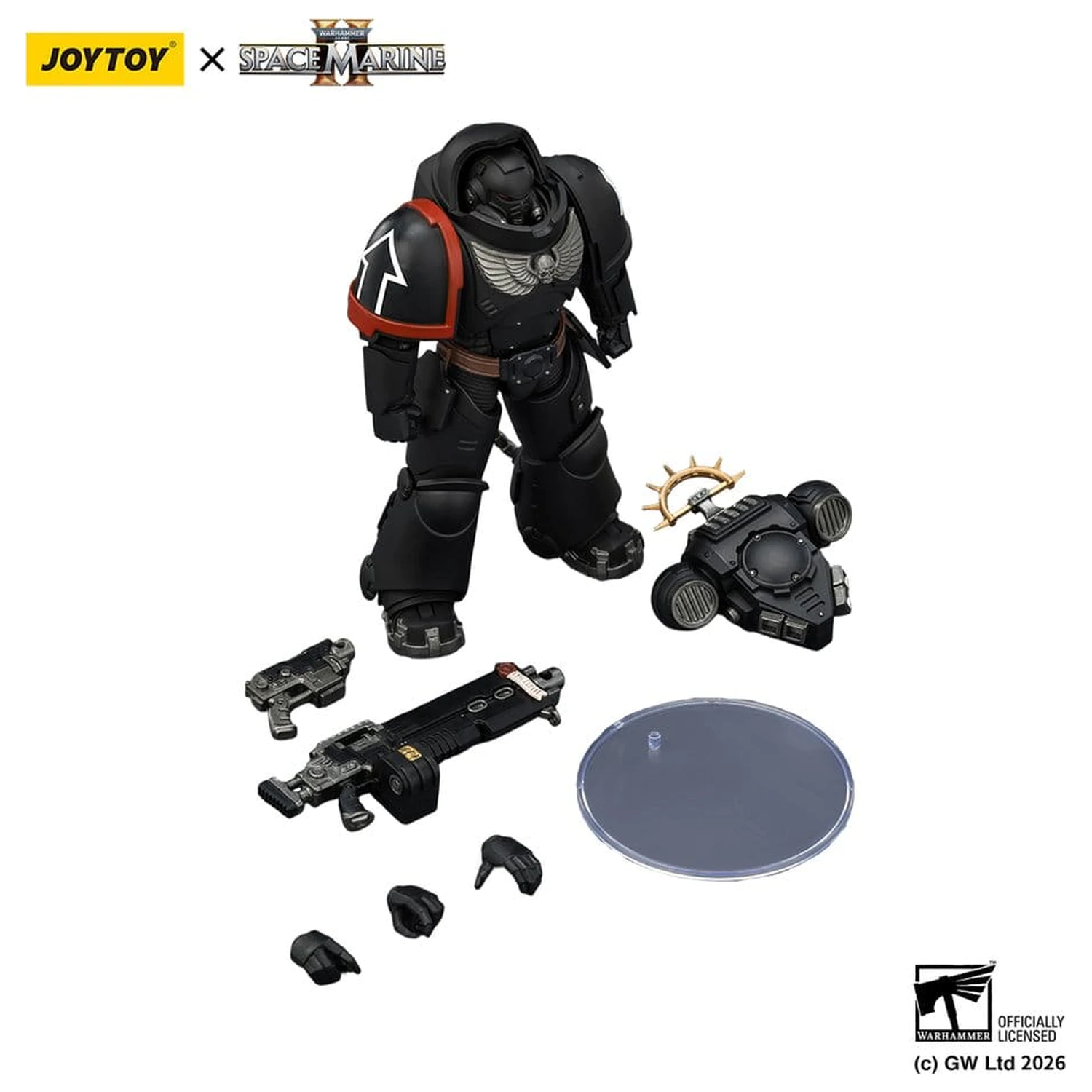 Warhammer 40,000 Actionfigur Raven Guard Heavy Intercessor 13 cm Produktfoto