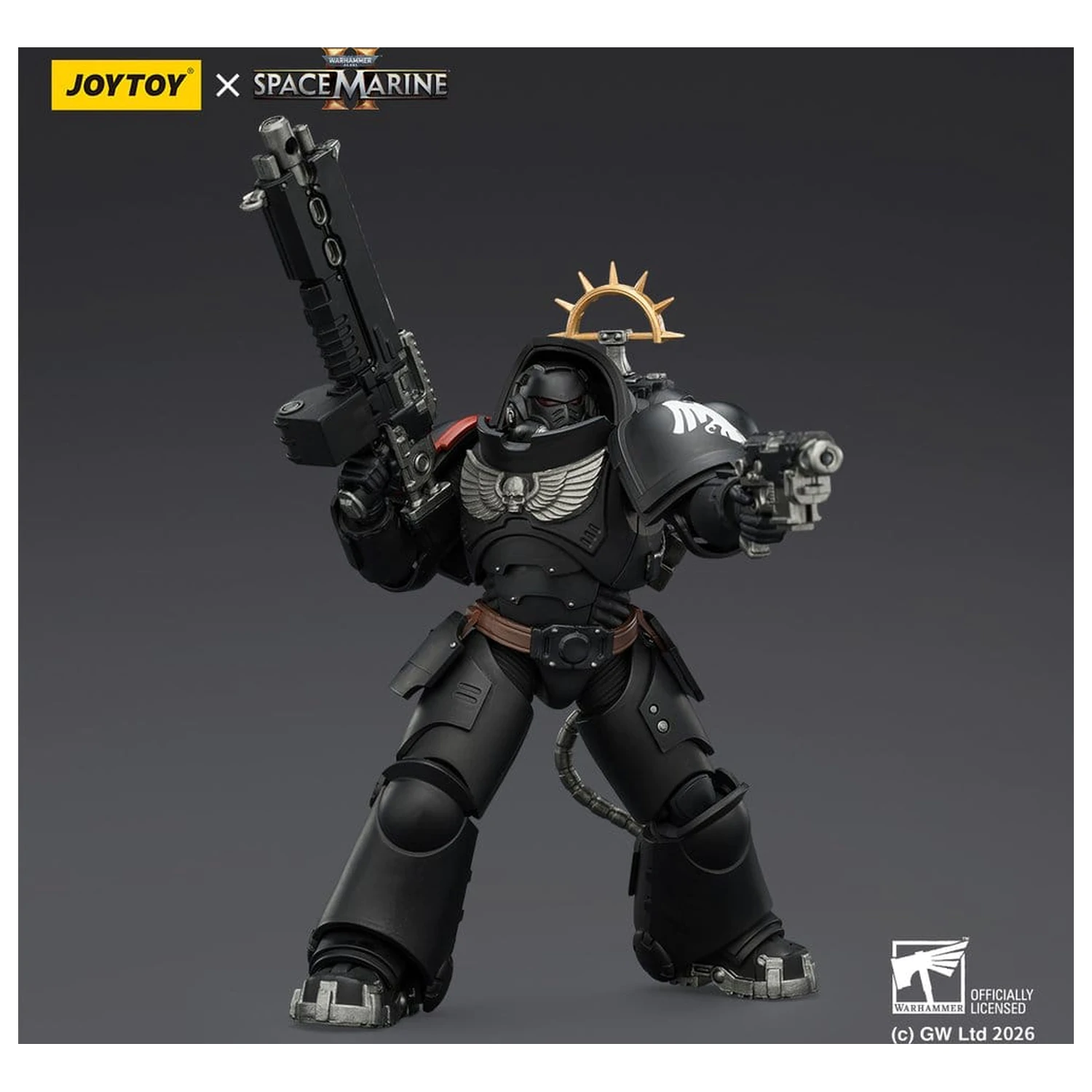 Warhammer 40,000 Actionfigur Raven Guard Heavy Intercessor 13 cm Produktfoto