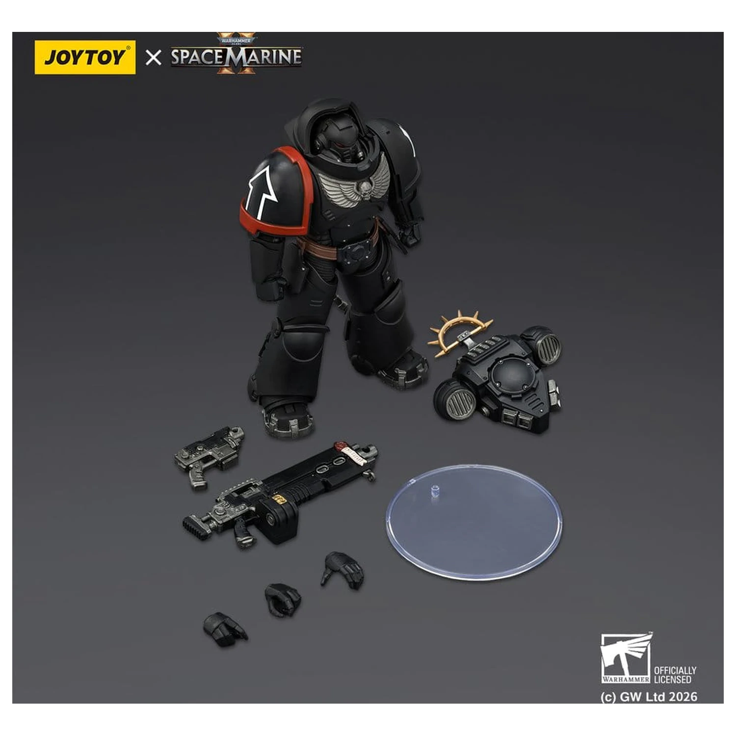 Warhammer 40,000 Actionfigur Raven Guard Heavy Intercessor 13 cm Produktfoto
