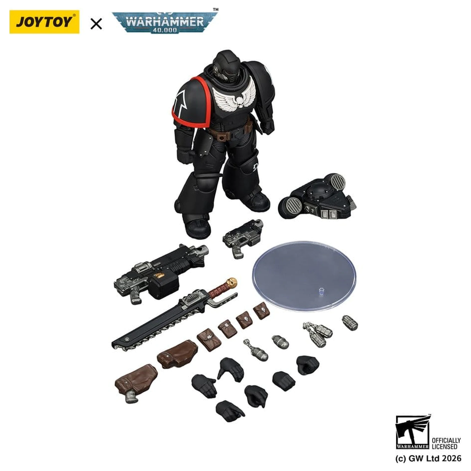 Warhammer 40,000 Actionfigur Raven Guard Intercessor 12 cm Produktfoto