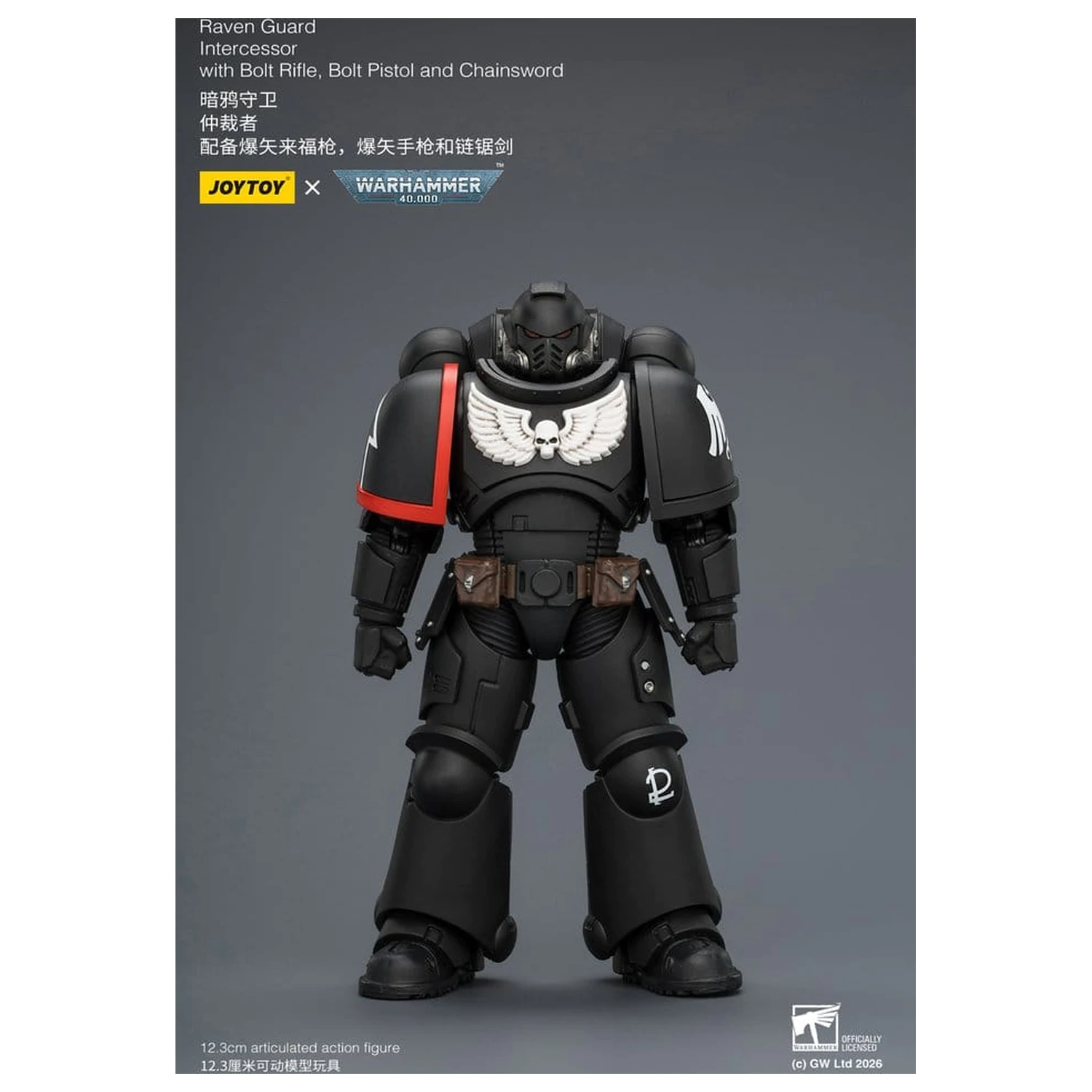 Warhammer 40,000 Actionfigur Raven Guard Intercessor 12 cm Produktfoto