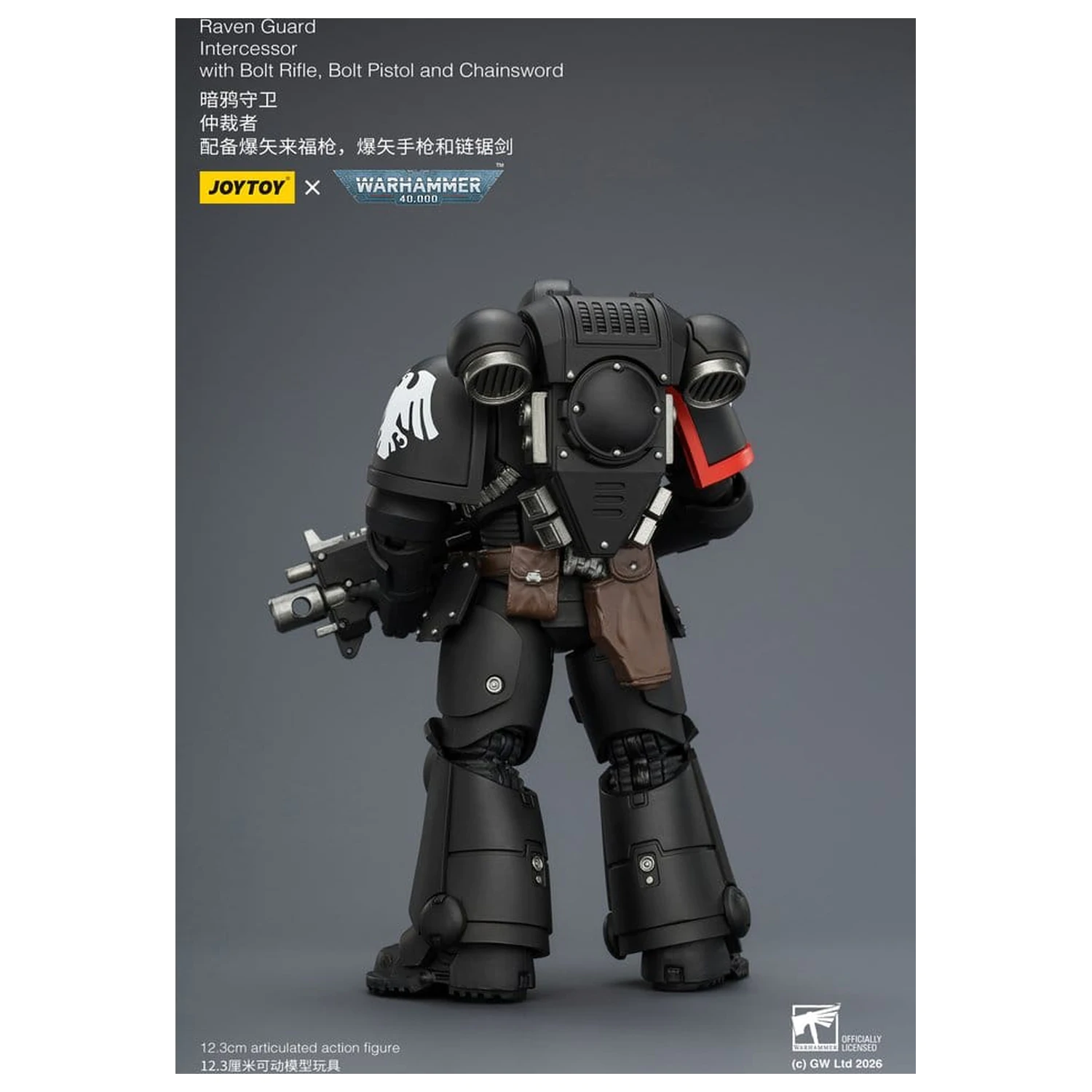 Warhammer 40,000 Actionfigur Raven Guard Intercessor 12 cm Produktfoto