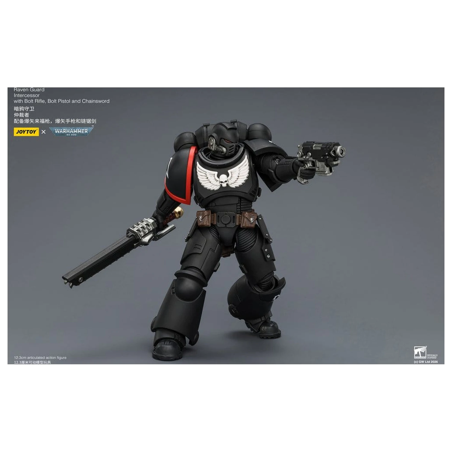 Warhammer 40,000 Actionfigur Raven Guard Intercessor 12 cm Produktfoto