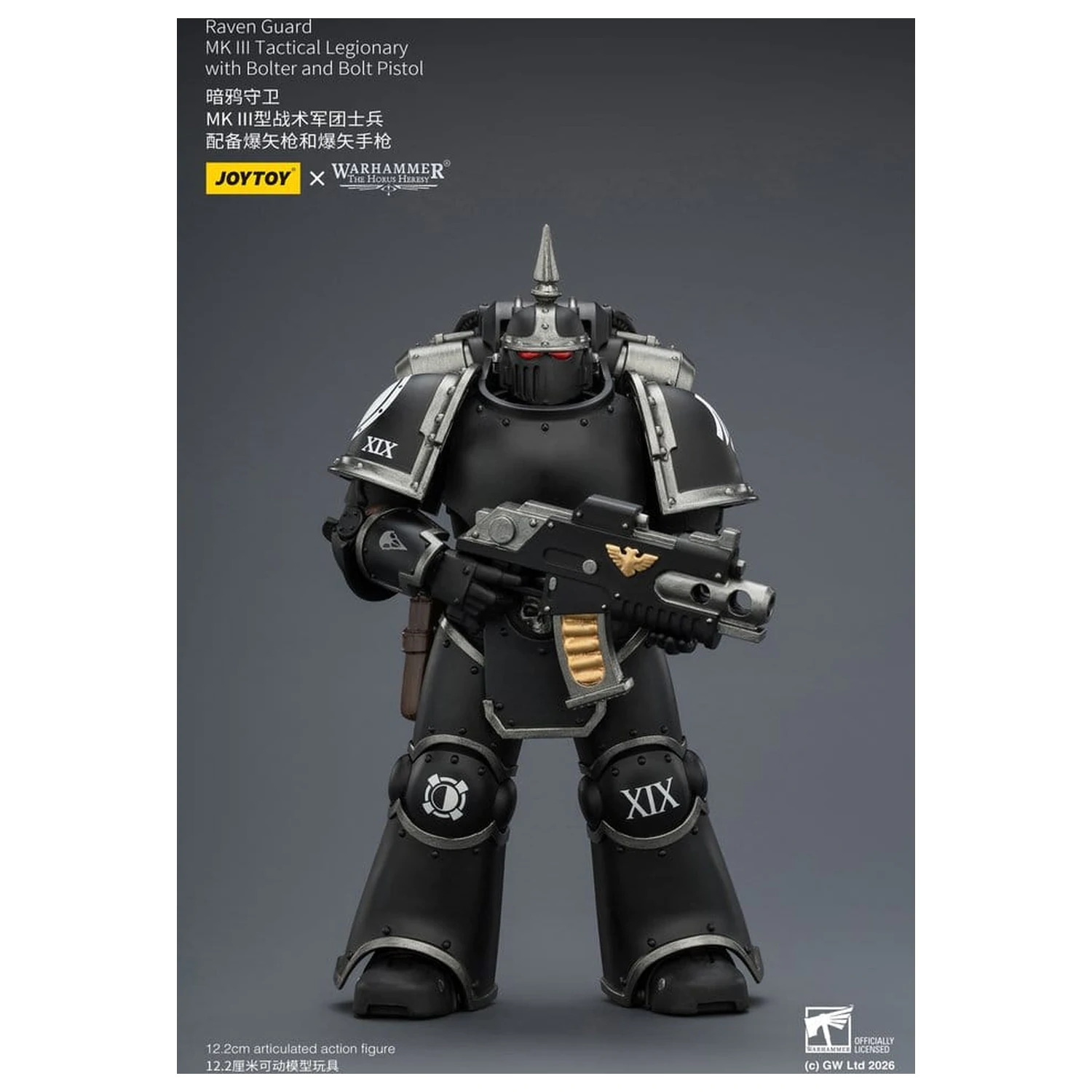Warhammer 40,000 Actionfigur Raven Guard MK III Tactical Legionary 12 cm Produktfoto
