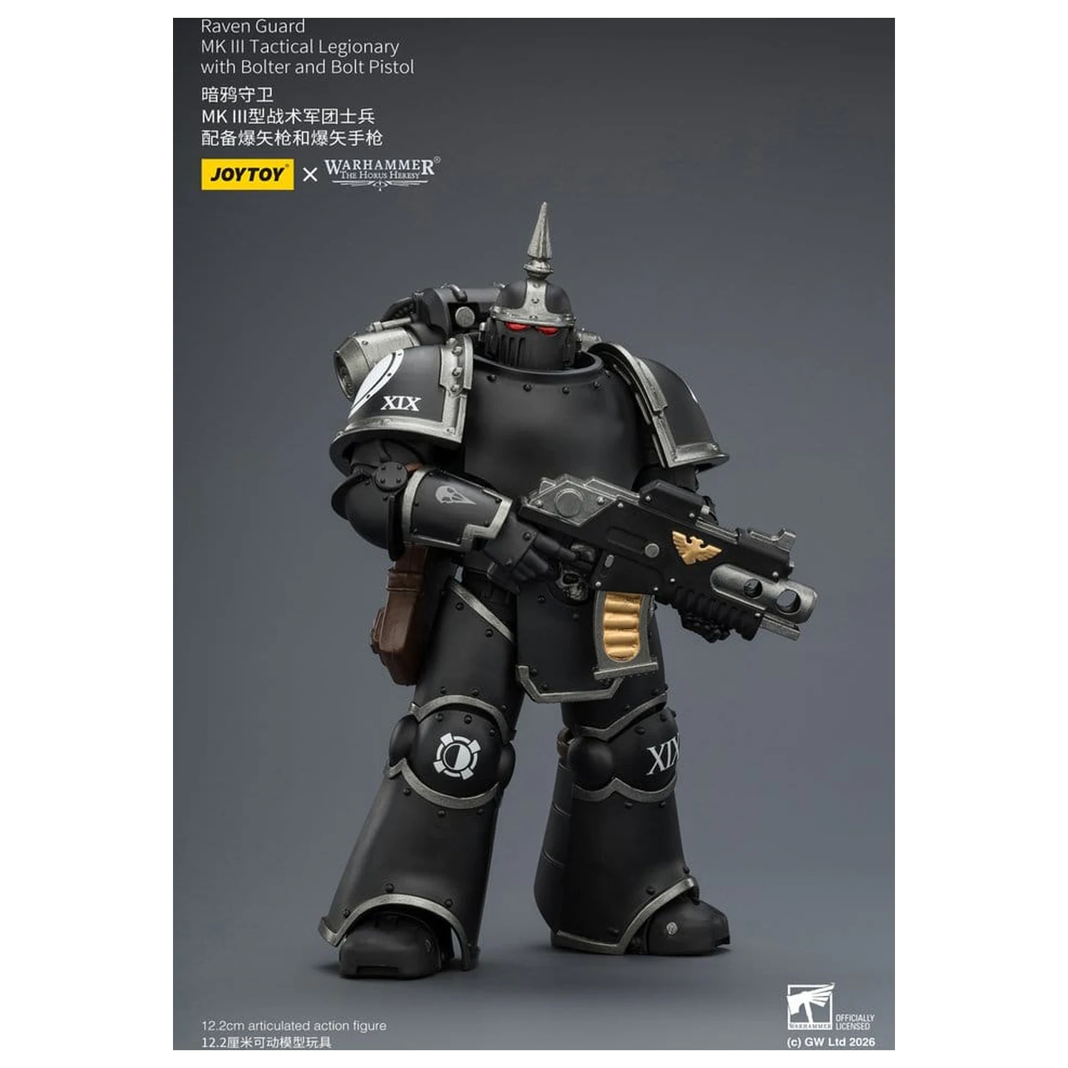 Warhammer 40,000 Actionfigur Raven Guard MK III Tactical Legionary 12 cm Produktfoto