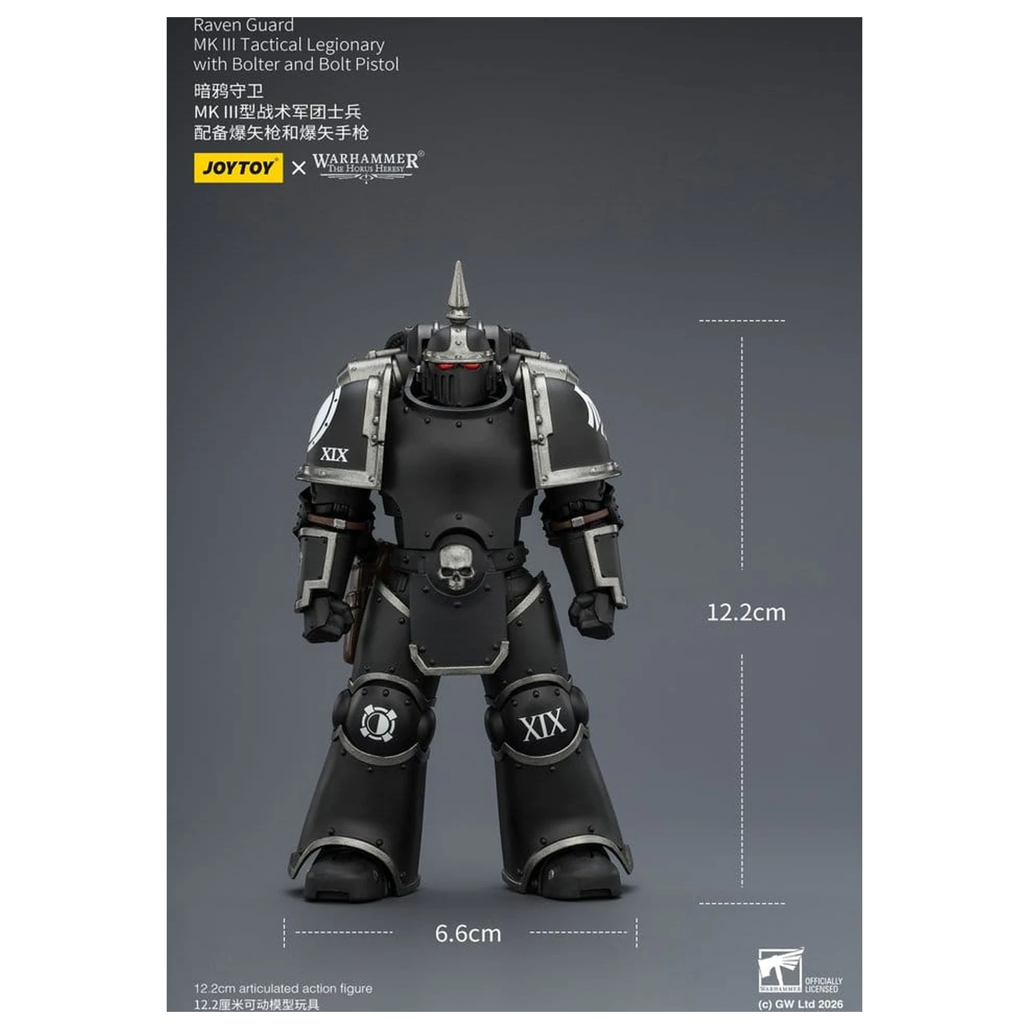 Warhammer 40,000 Actionfigur Raven Guard MK III Tactical Legionary 12 cm Produktfoto