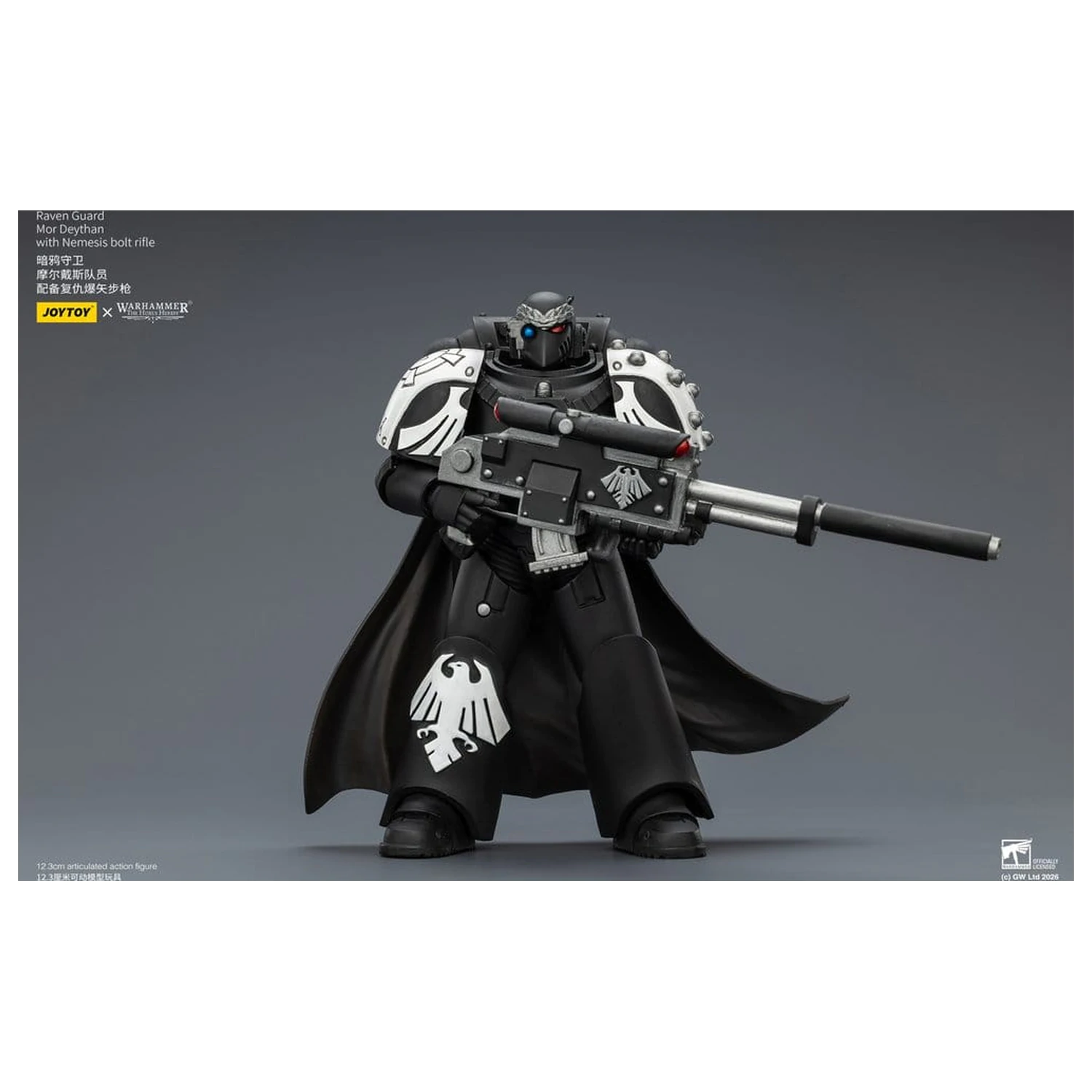 Warhammer 40.000 Actionfigur Raven Guard Mor Deythan 12 cm Produktfoto