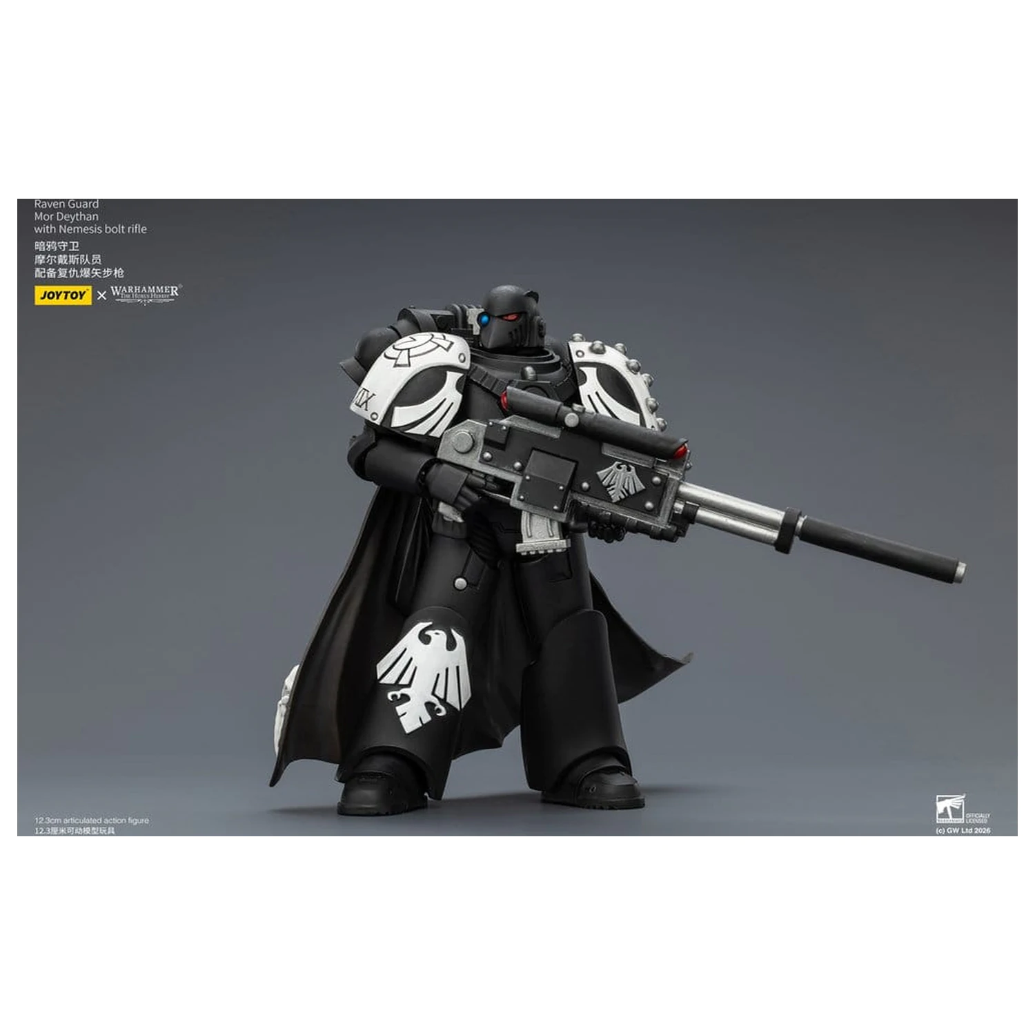 Warhammer 40.000 Actionfigur Raven Guard Mor Deythan 12 cm Produktfoto