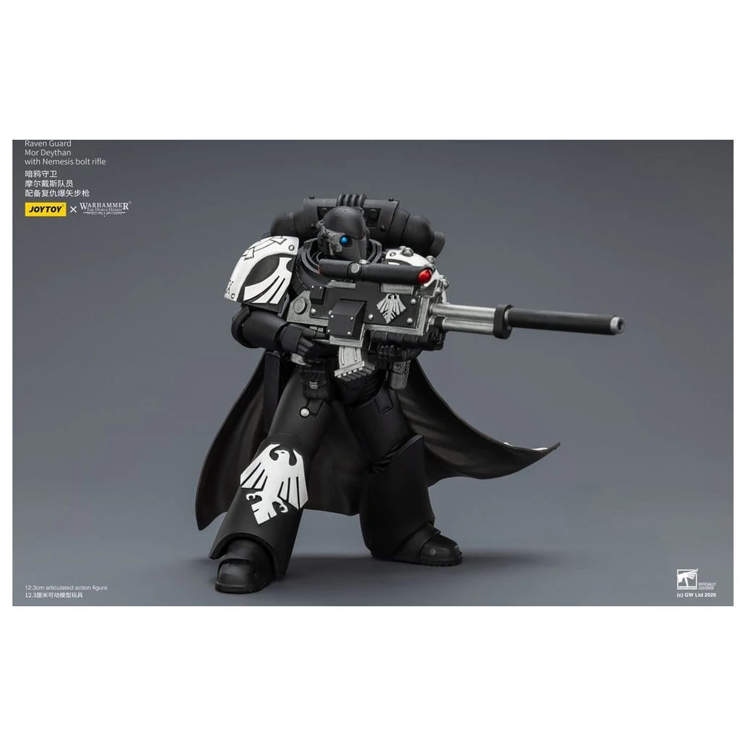 Warhammer 40.000 Actionfigur Raven Guard Mor Deythan 12 cm Produktfoto