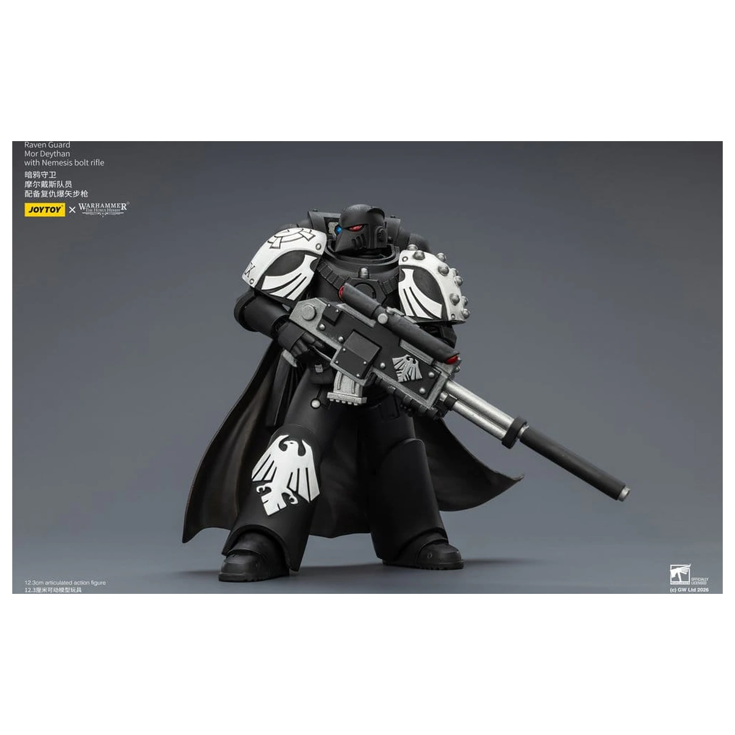 Warhammer 40.000 Actionfigur Raven Guard Mor Deythan 12 cm Produktfoto