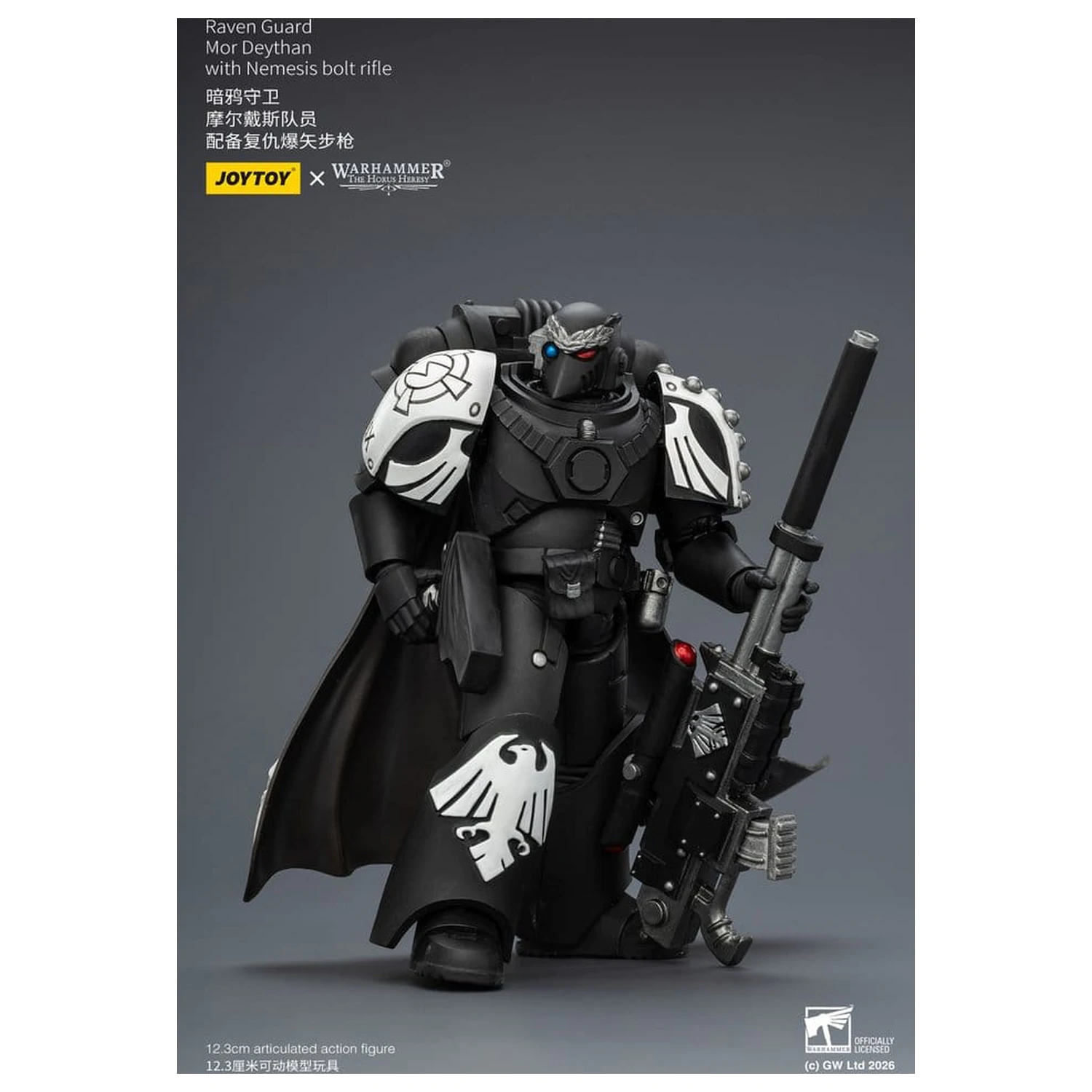 Warhammer 40.000 Actionfigur Raven Guard Mor Deythan 12 cm Produktfoto