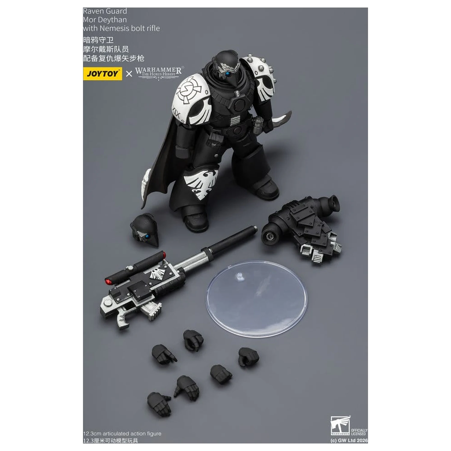 Warhammer 40.000 Actionfigur Raven Guard Mor Deythan 12 cm Produktfoto