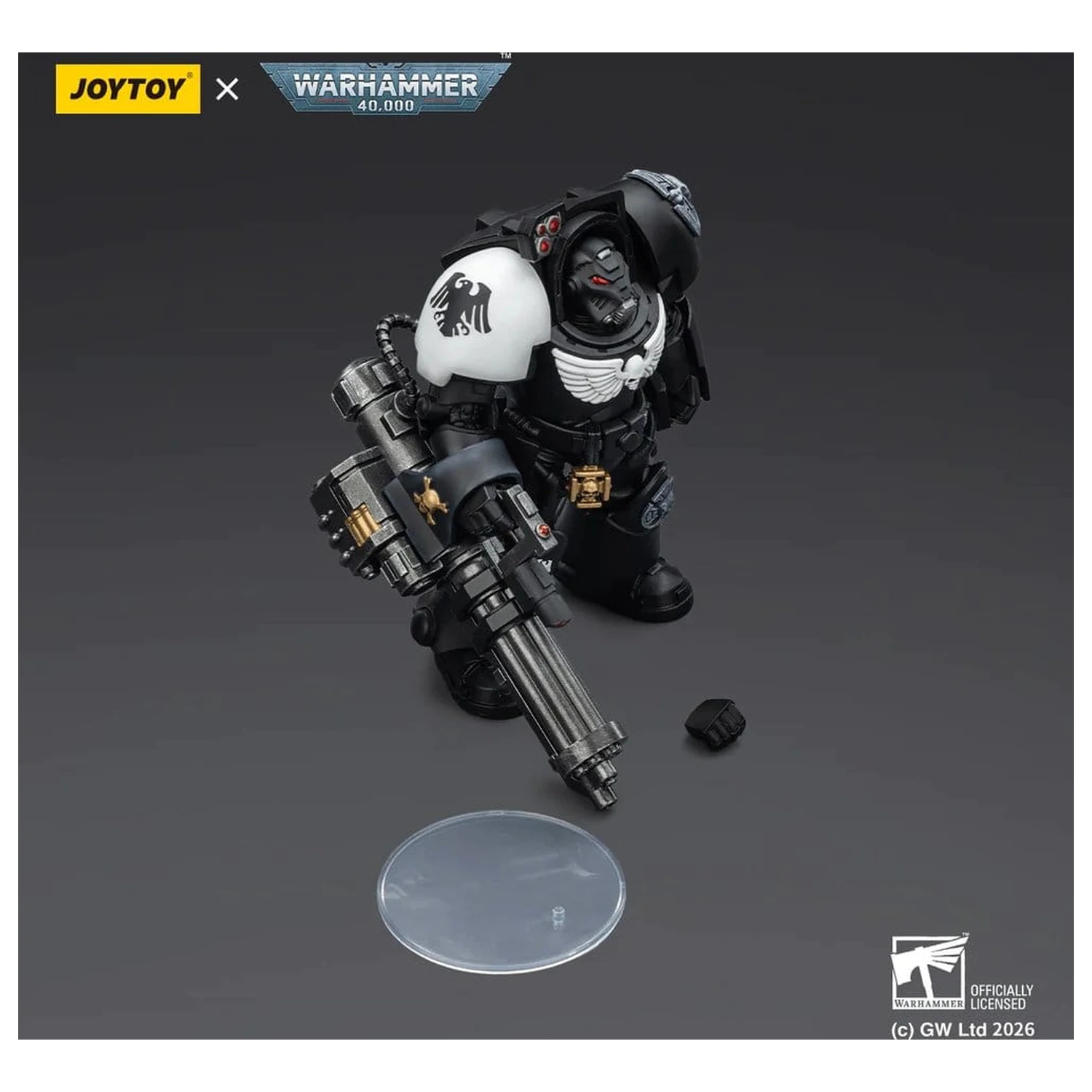 Warhammer 40,000 Actionfigur Raven Guard Terminator 3 mit Power Fist und Assault Cannon 14 cm Produktfoto