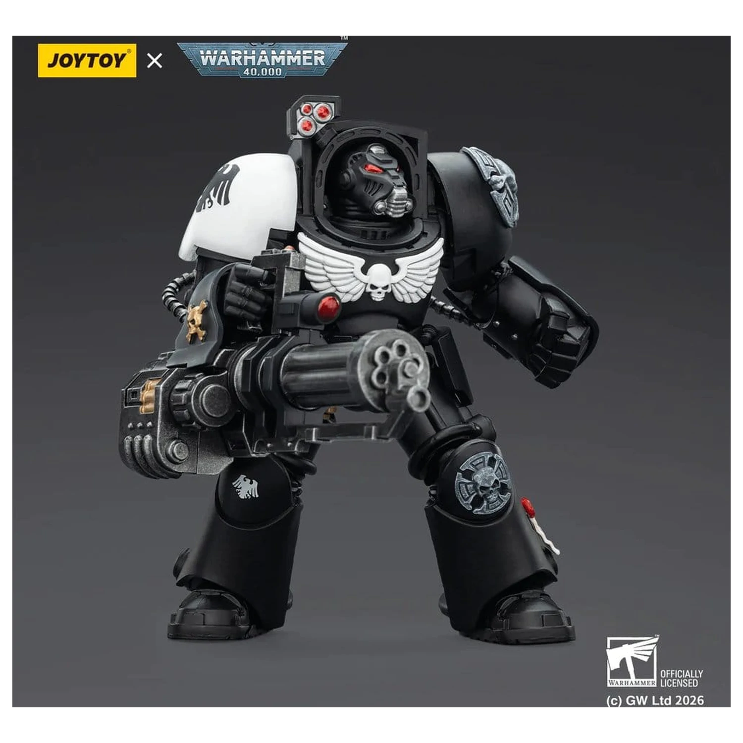 Warhammer 40,000 Actionfigur Raven Guard Terminator 3 mit Power Fist und Assault Cannon 14 cm Produktfoto